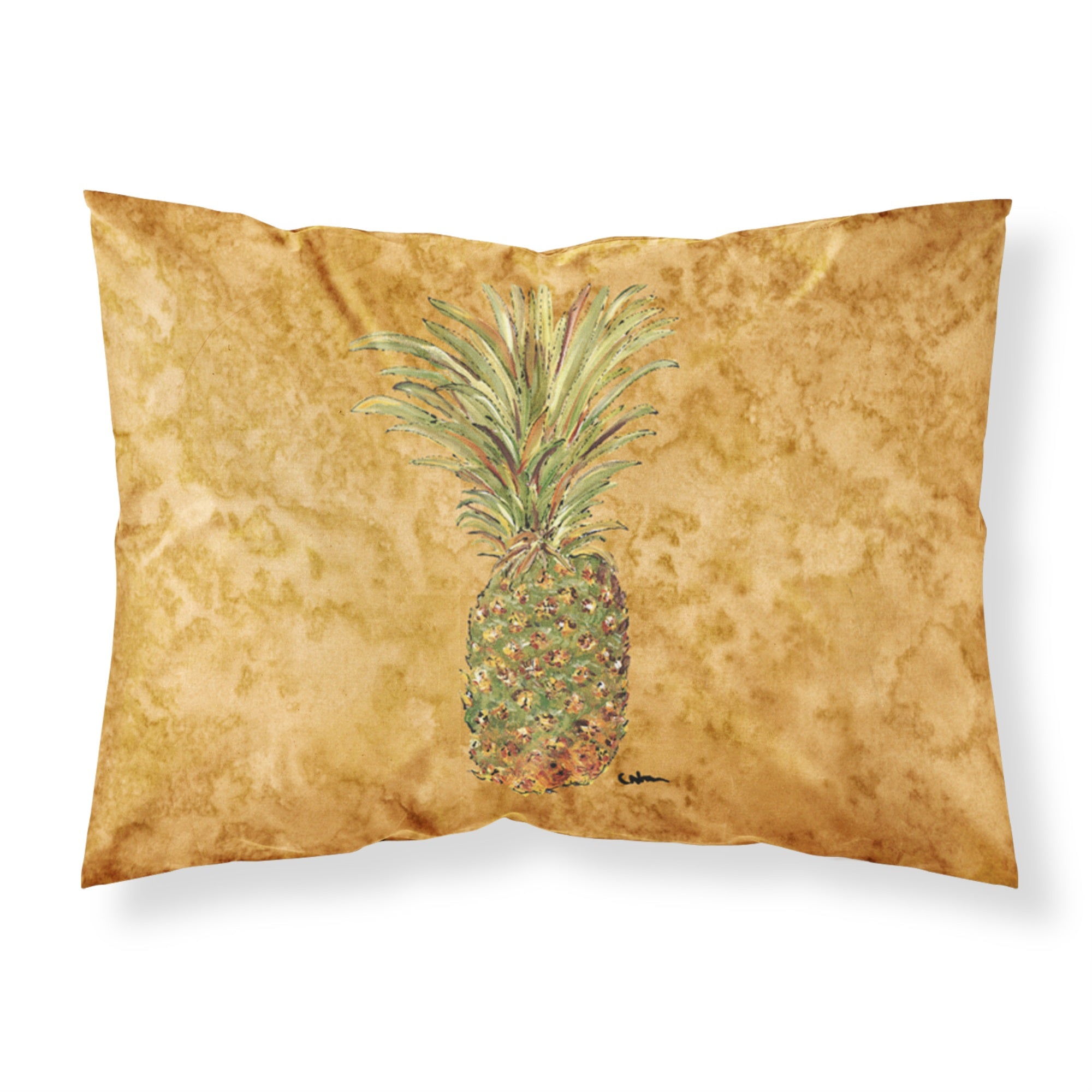 Caroline'S Treasures 8654Pillowcase Pineapple Moisture Wicking Fabric Standard Pillowcase, Large, Multicolor