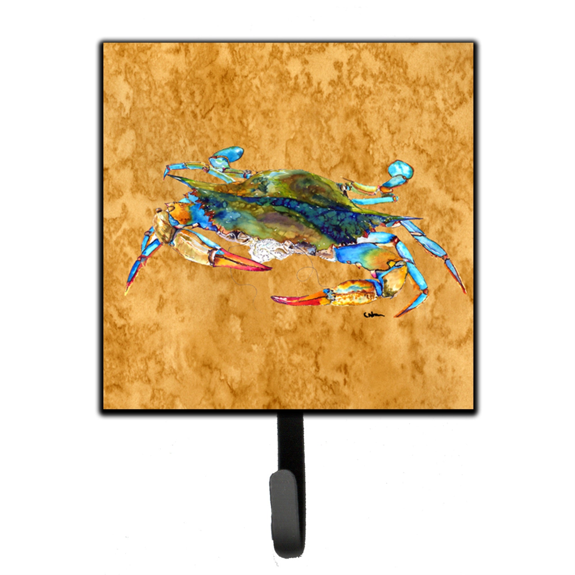 Caroline'S Treasures 8655Sh4 Crab Leash Holder Or Key Hook, Small, Multicolor