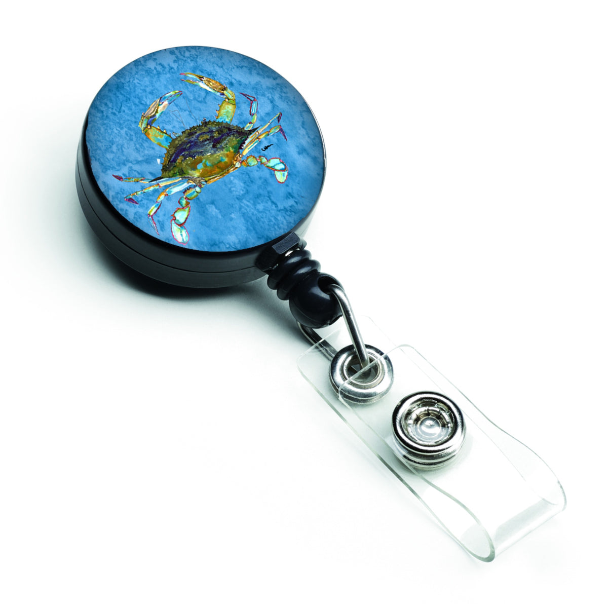 Caroline'S Treasures Crab Retractable Badge Reel, Multicolor (8656Br)