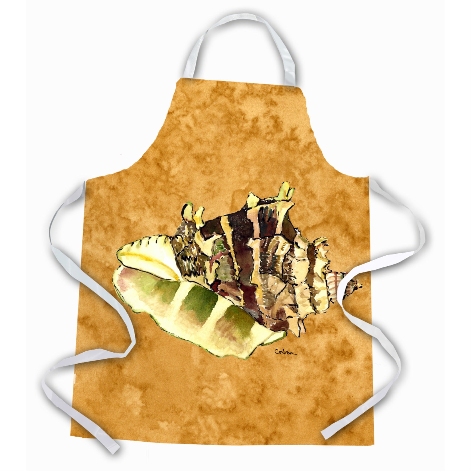 Caroline'S Treasures 8658Apron Shell Apron, Large, Multicolor