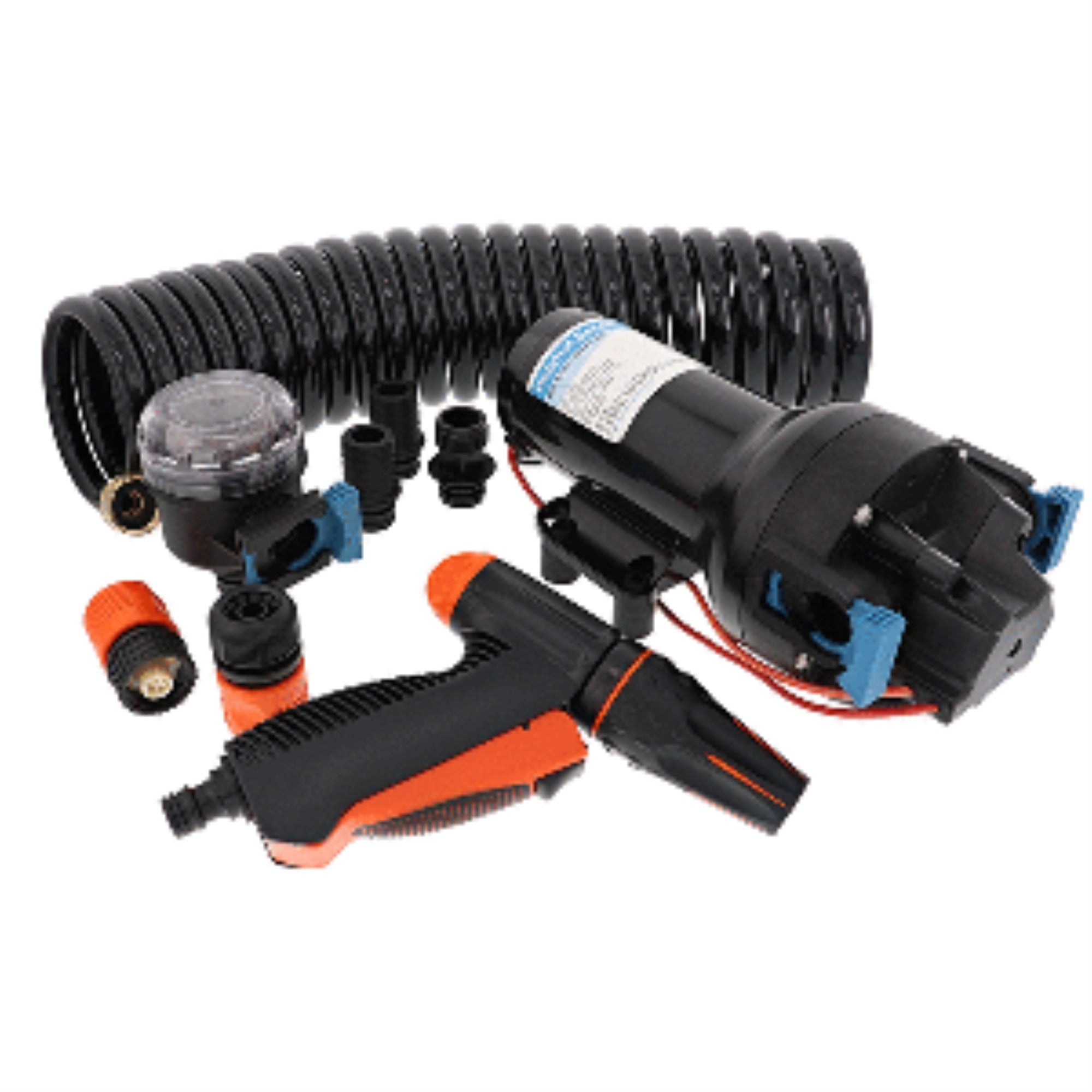 Jabsco Hotshot Hd6 Heavy Duty Washdown Pump W/25' Hosecoil - 12V - 6 Gpm - 70 Psi
