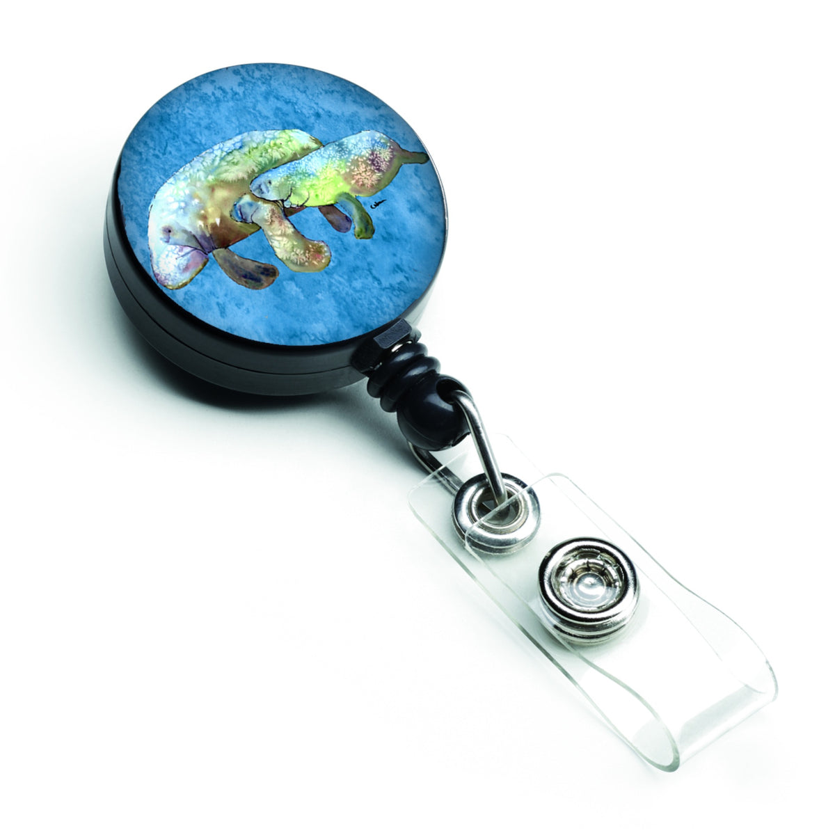 Caroline'S Treasures Manatee Retractable Badge Reel, Multicolor (8660Br)