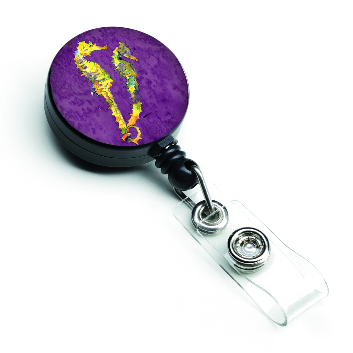 Caroline'S Treasures Seahorse Retractable Badge Reel, Multicolor (8661Br)