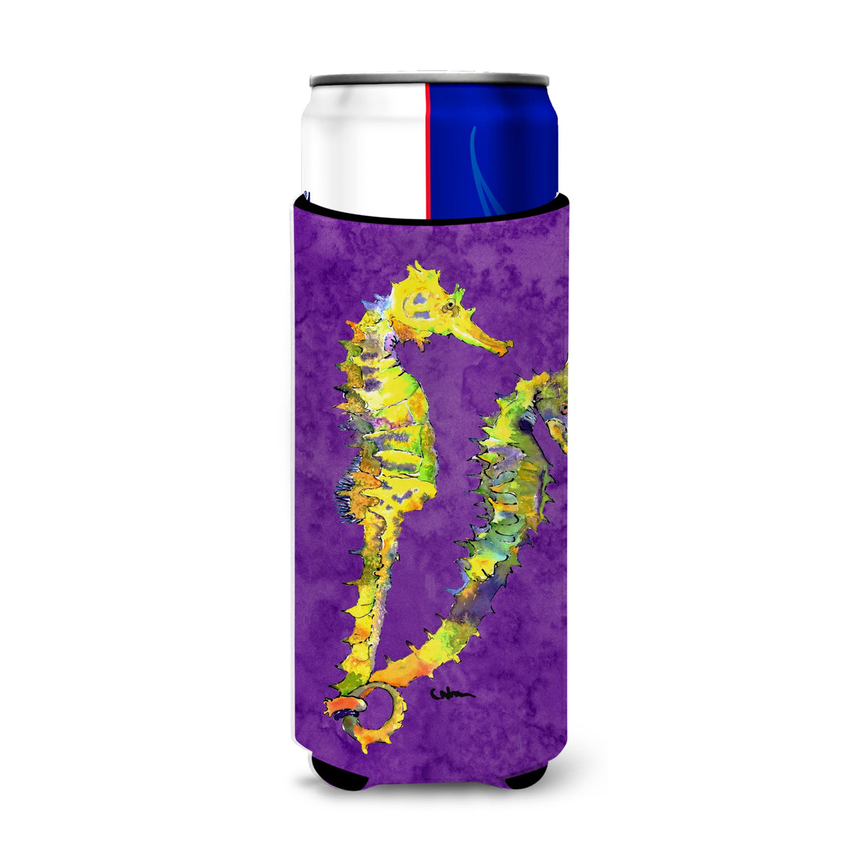 Seahorse Couple Ultra Beverage Insulators For Slim Cans 8661Muk