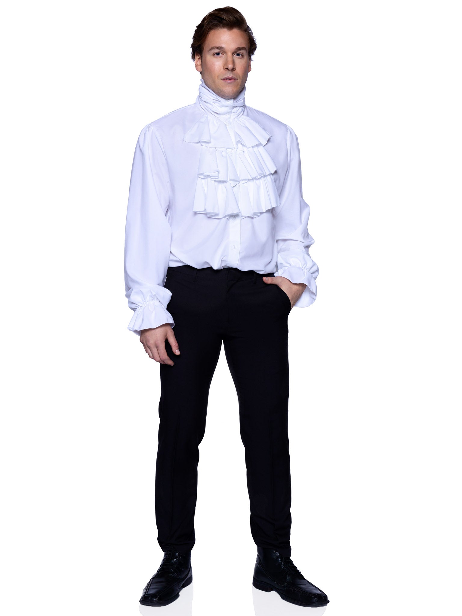 Ruffle front shirt