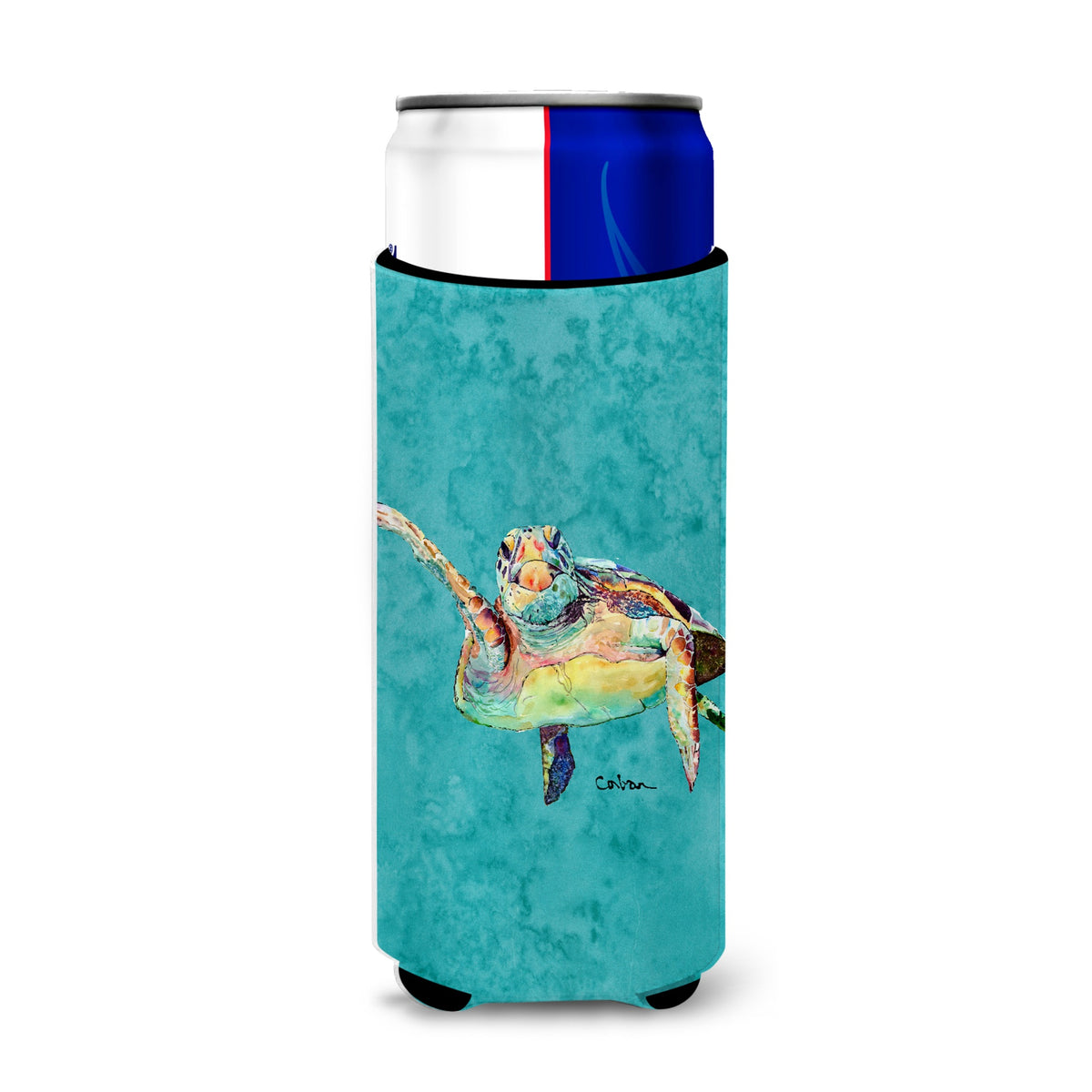 Loggerhead Turtle  Hi Five Ultra Beverage Insulators For Slim Cans 8672Muk