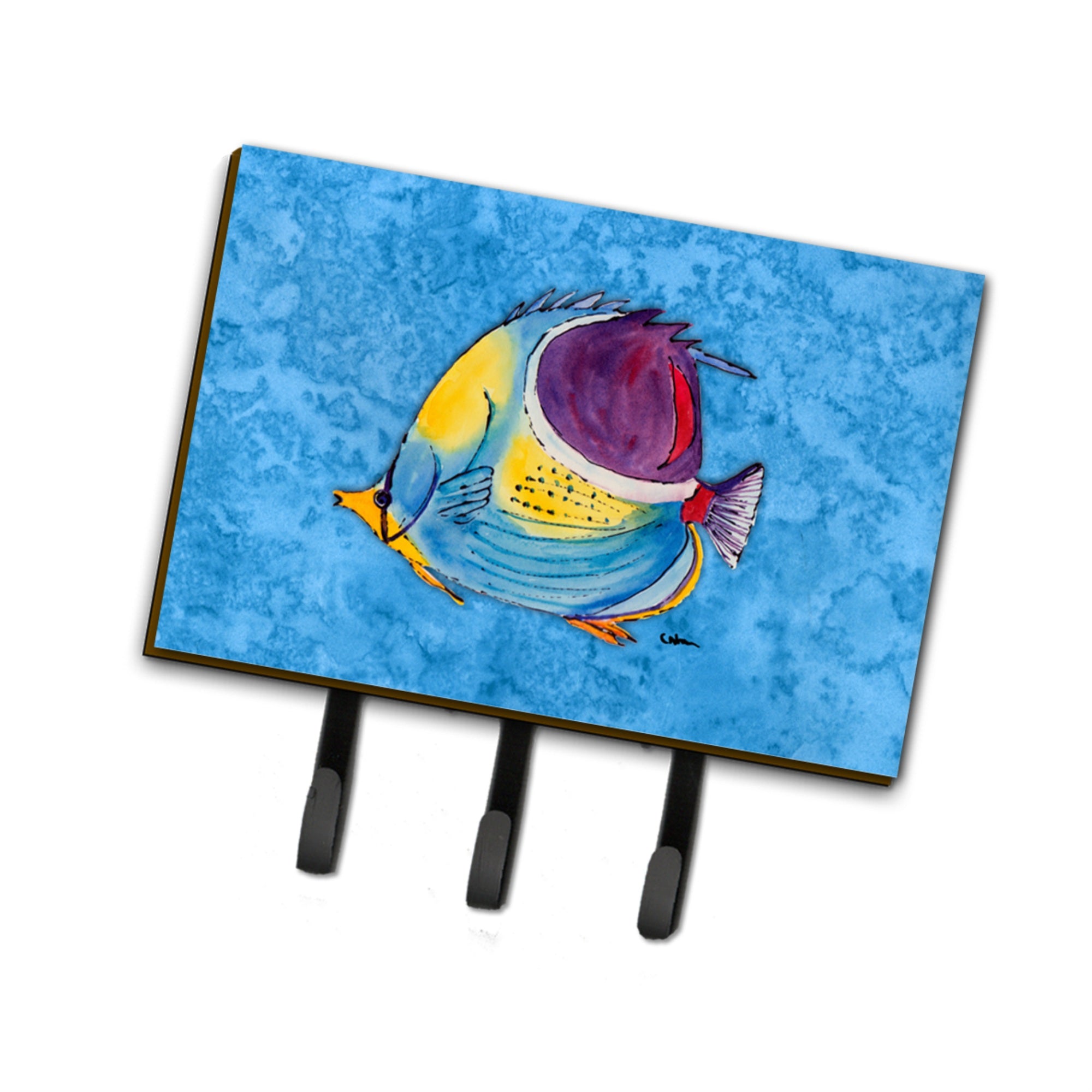 Caroline'S Treasures 8676Th68 Tropical Fish Leash Or Key Holder, Large, Multicolor