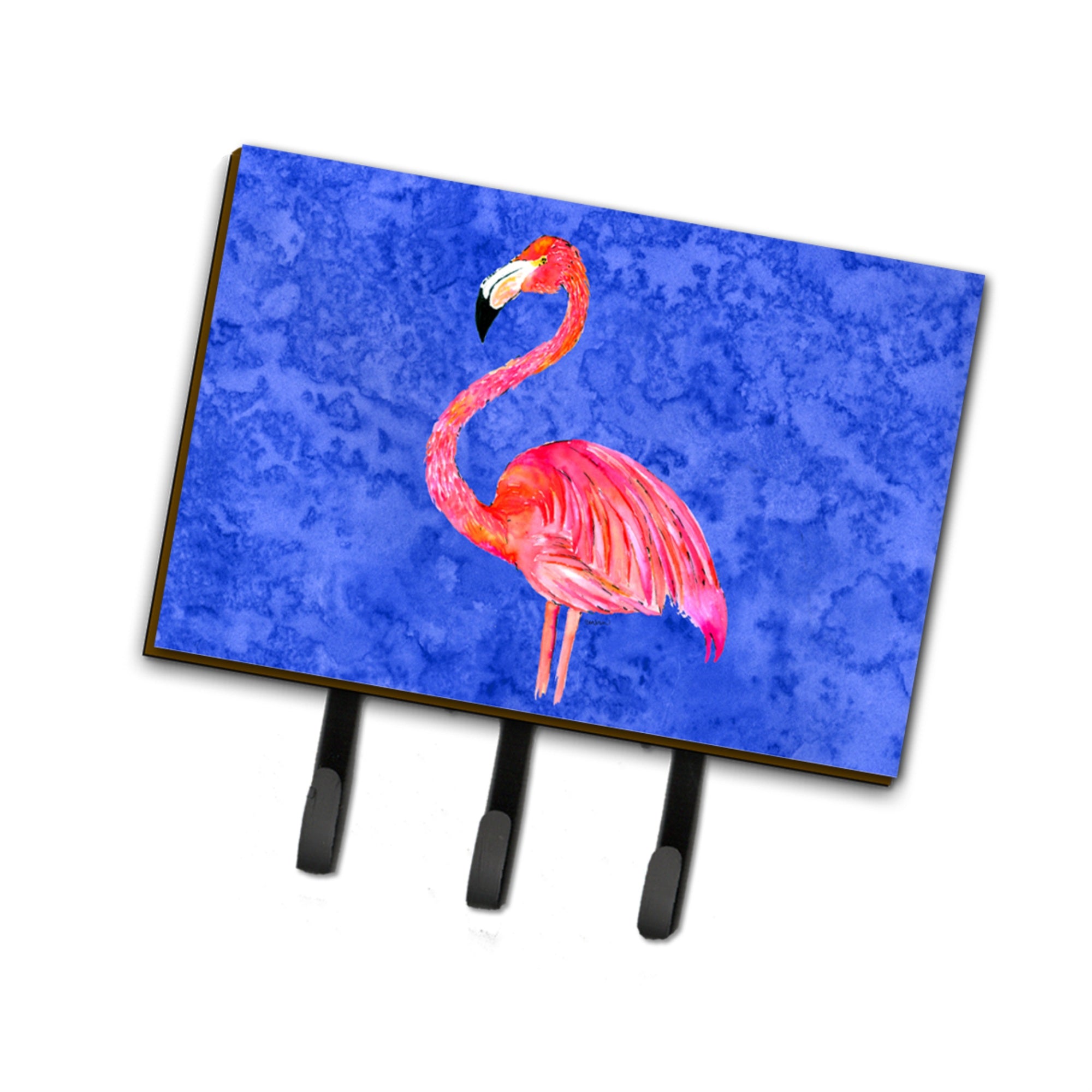 Caroline'S Treasures 8685Th68 Flamingo Leash Or Key Holder, Large, Multicolor