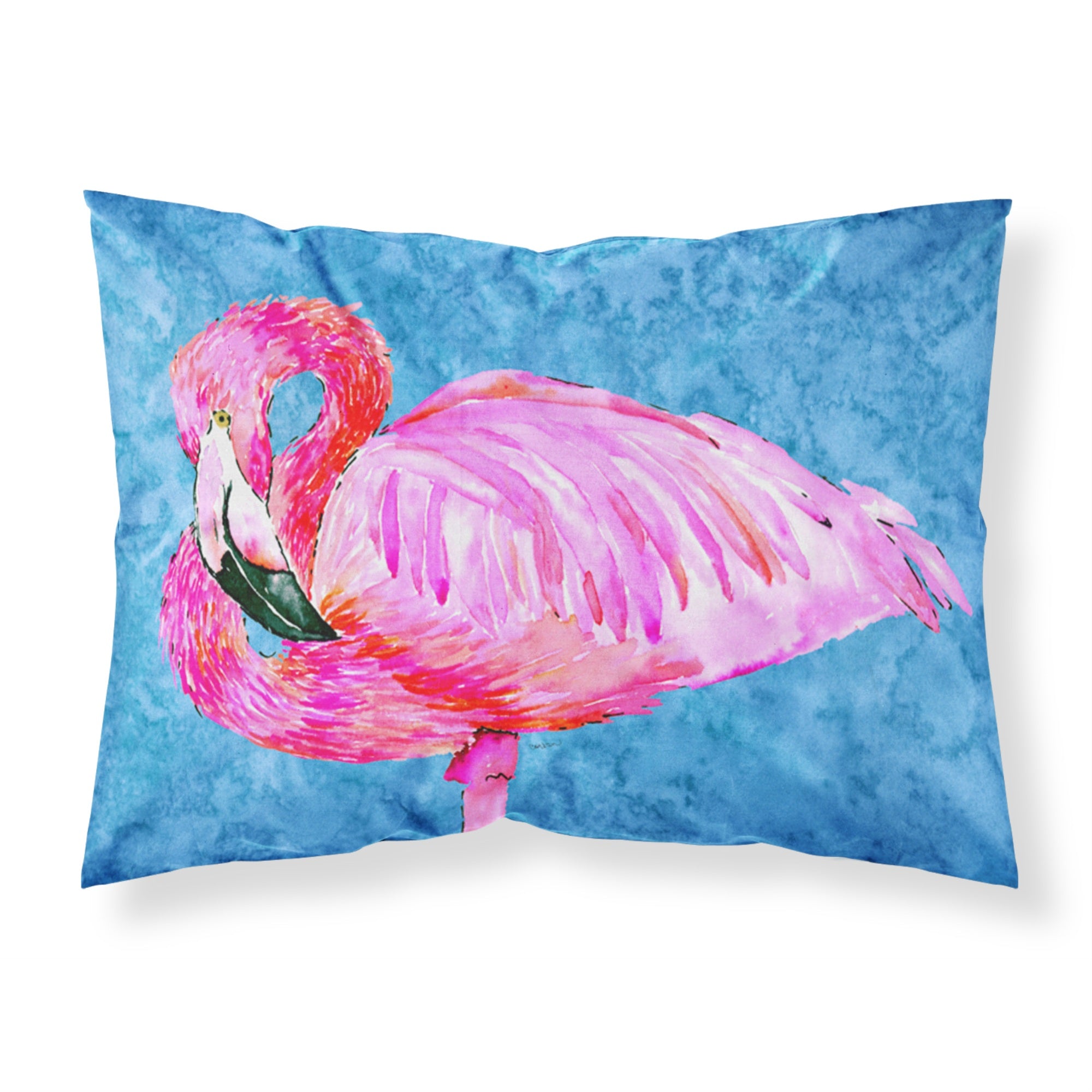 Caroline'S Treasures 8686Pillowcase Flamingo Moisture Wicking Fabric Standard Pillowcase, Large, Multicolor