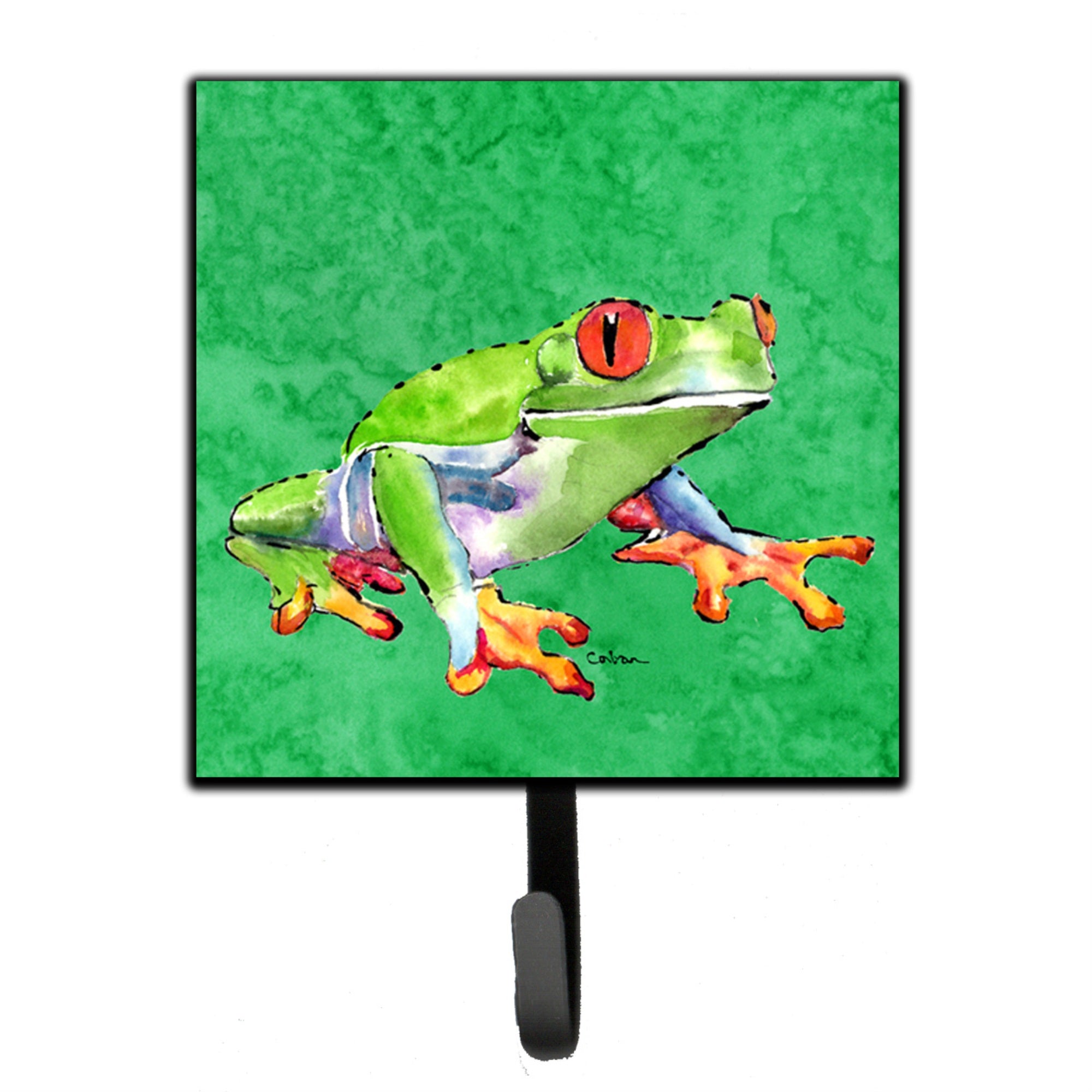 Caroline'S Treasures 8688Sh4 Frog Leash Holder Or Key Hook, Small, Multicolor