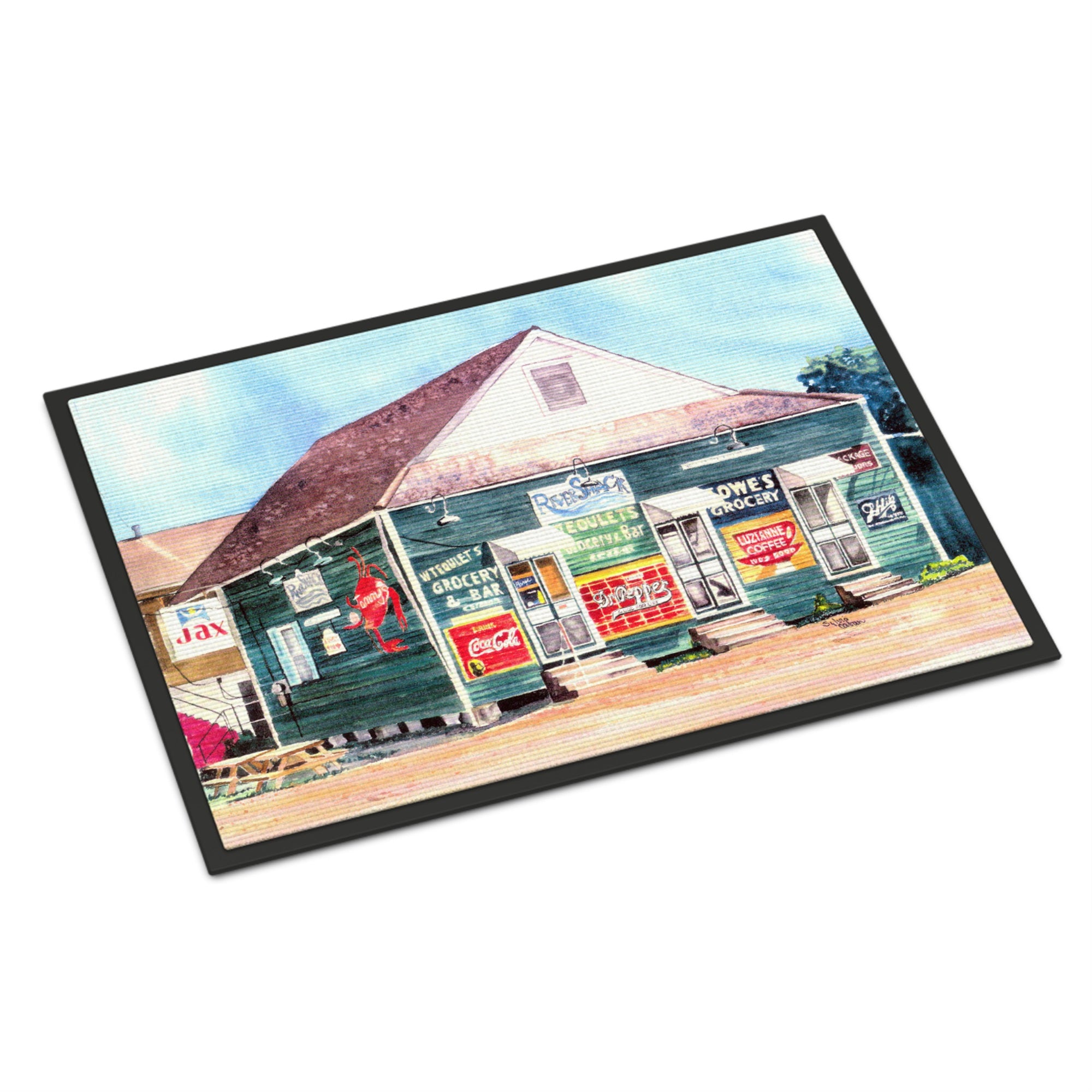 Caroline'S Treasures 8704Jmat River Shack Indoor Or Outdoor Mat, 24 X 36, Multicolor