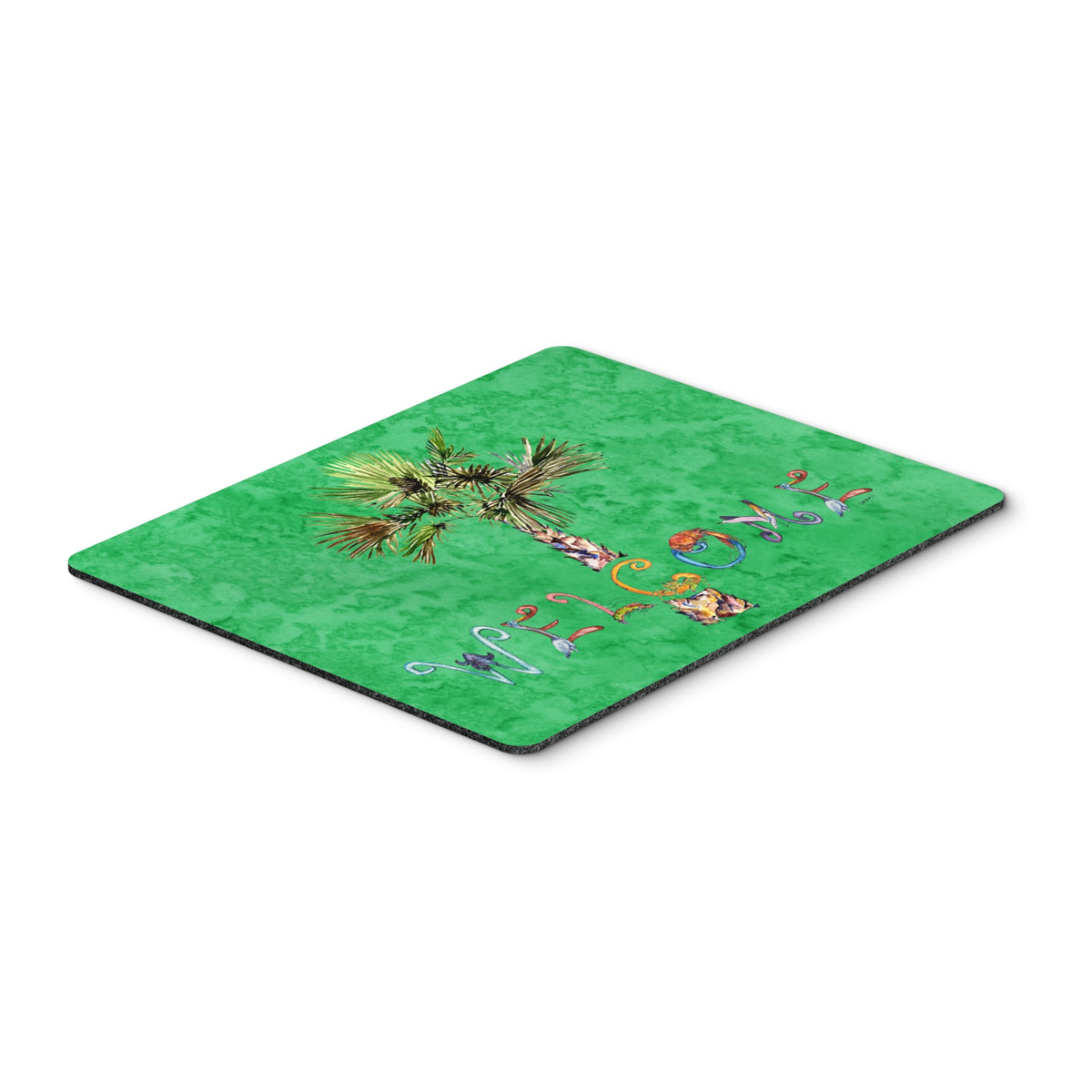 Caroline'S Treasures Welcome Palm Tree On Green Mouse Pad/Hot Pad/Trivet (8710Mp)