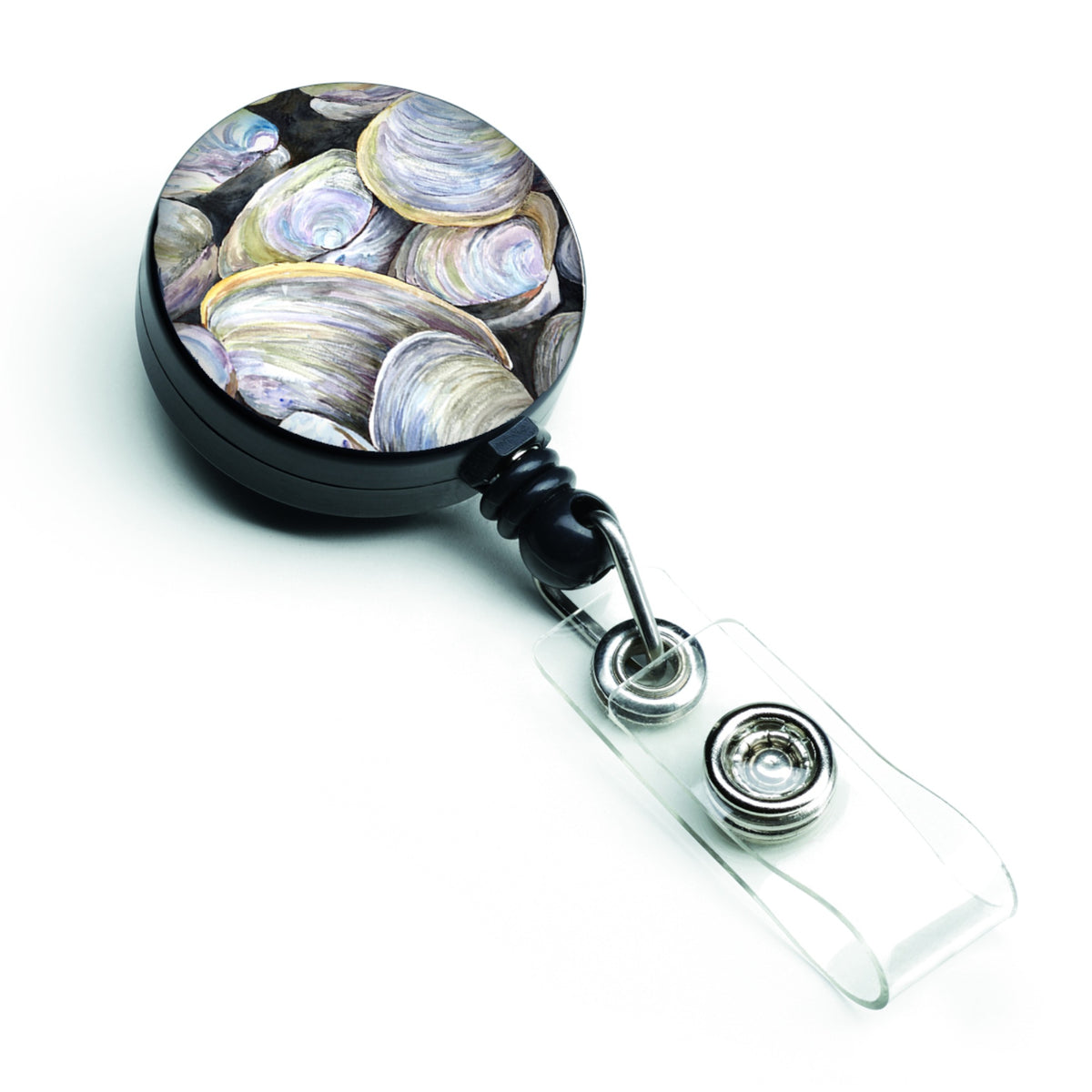 Caroline'S Treasures Clam Quahog Retractable Badge Reel, Multicolor (8714Br)