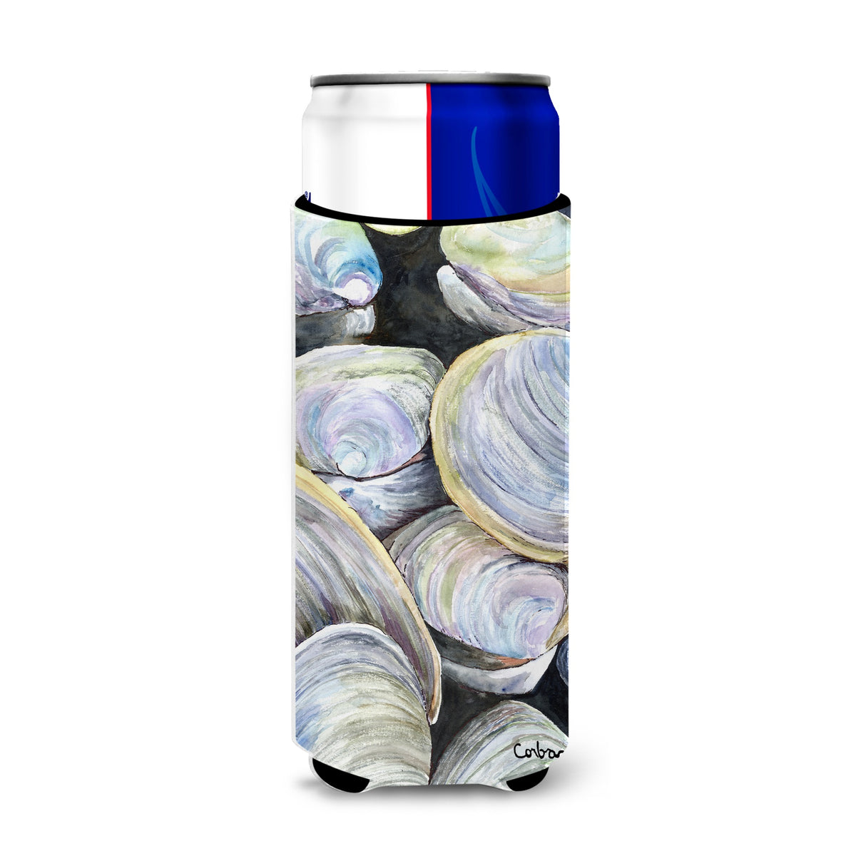 Clam Quahog Shells Ultra Beverage Insulators For Slim Cans 8714Muk
