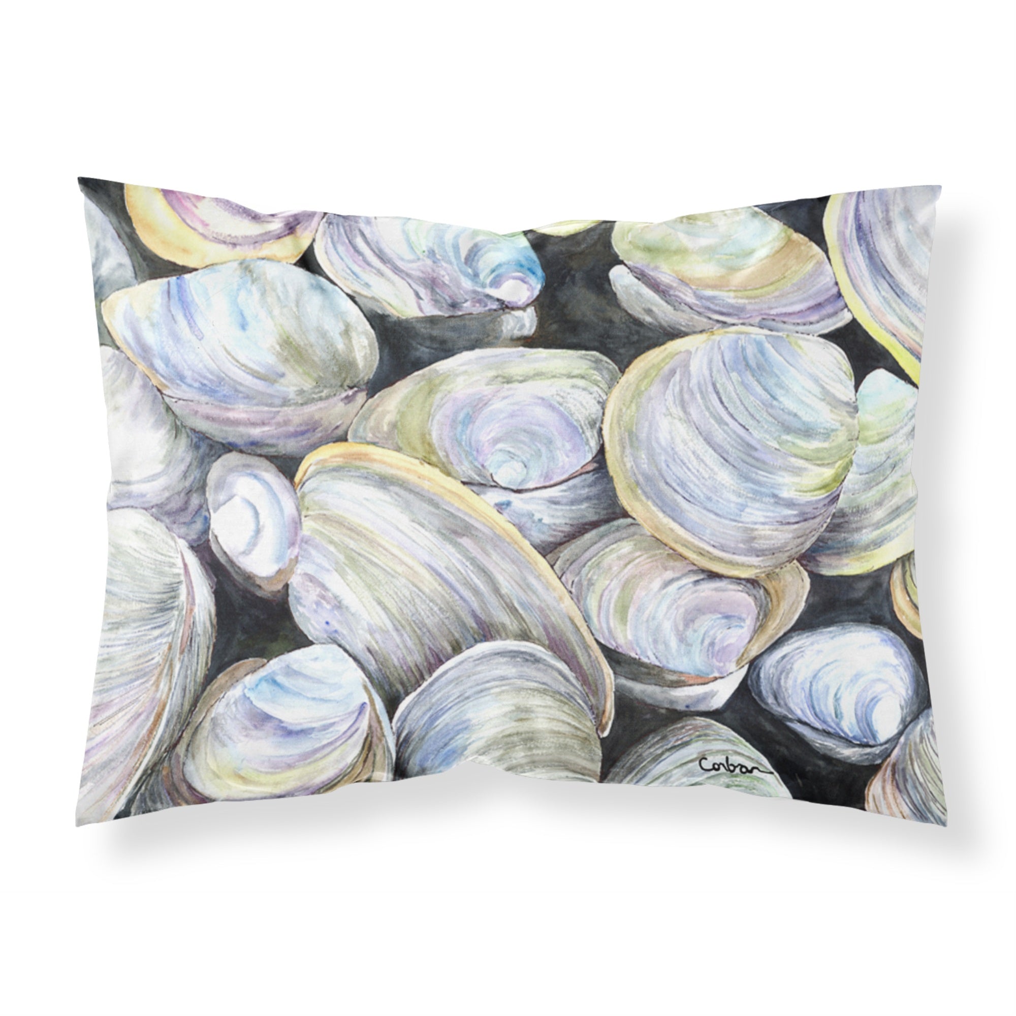 Caroline'S Treasures 8714Pillowcase Clam Quahog Moisture Wicking Fabric Standard Pillowcase, Large, Multicolor