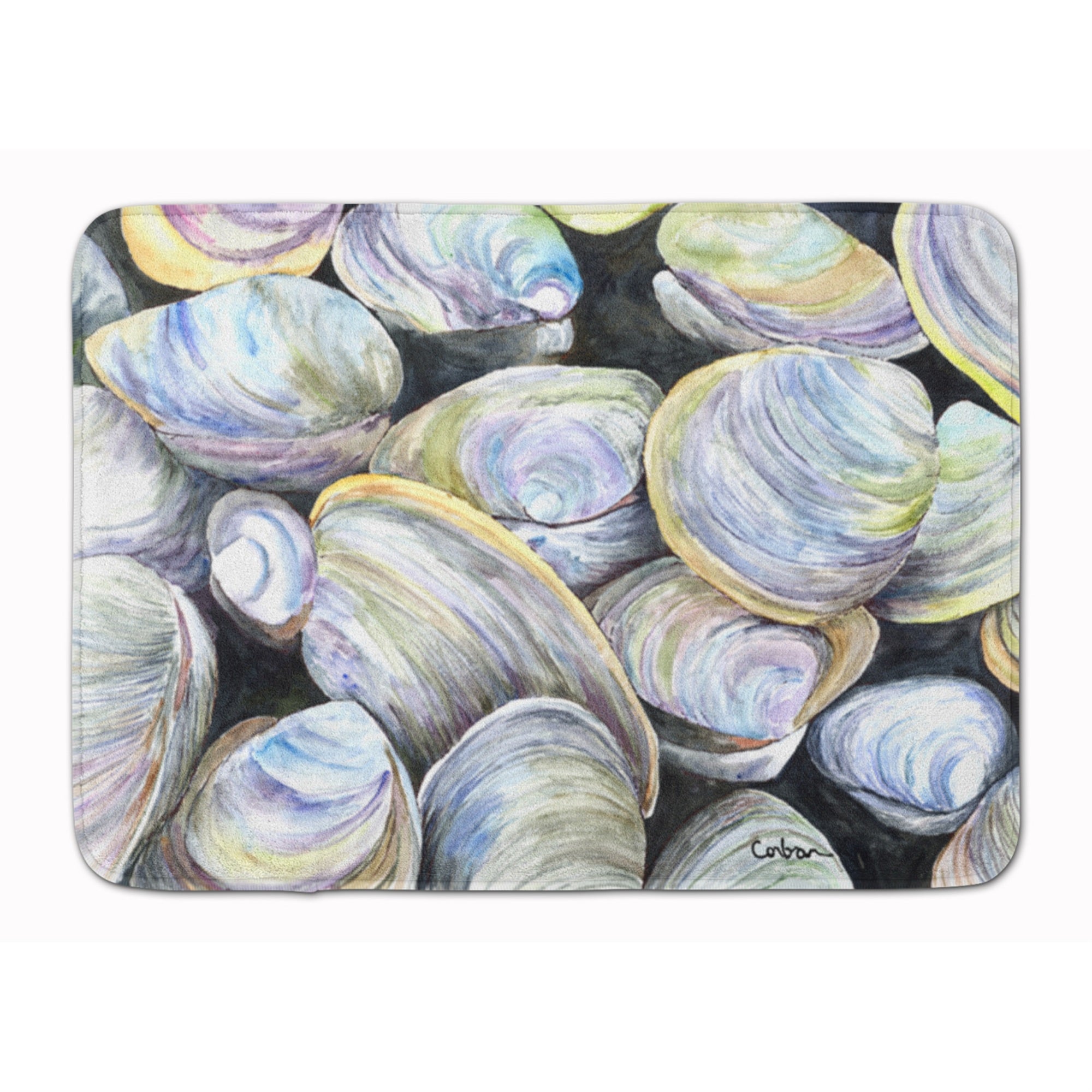 Caroline'S Treasures Clam Quahog Floor Mat, 19 X 27, Multicolor