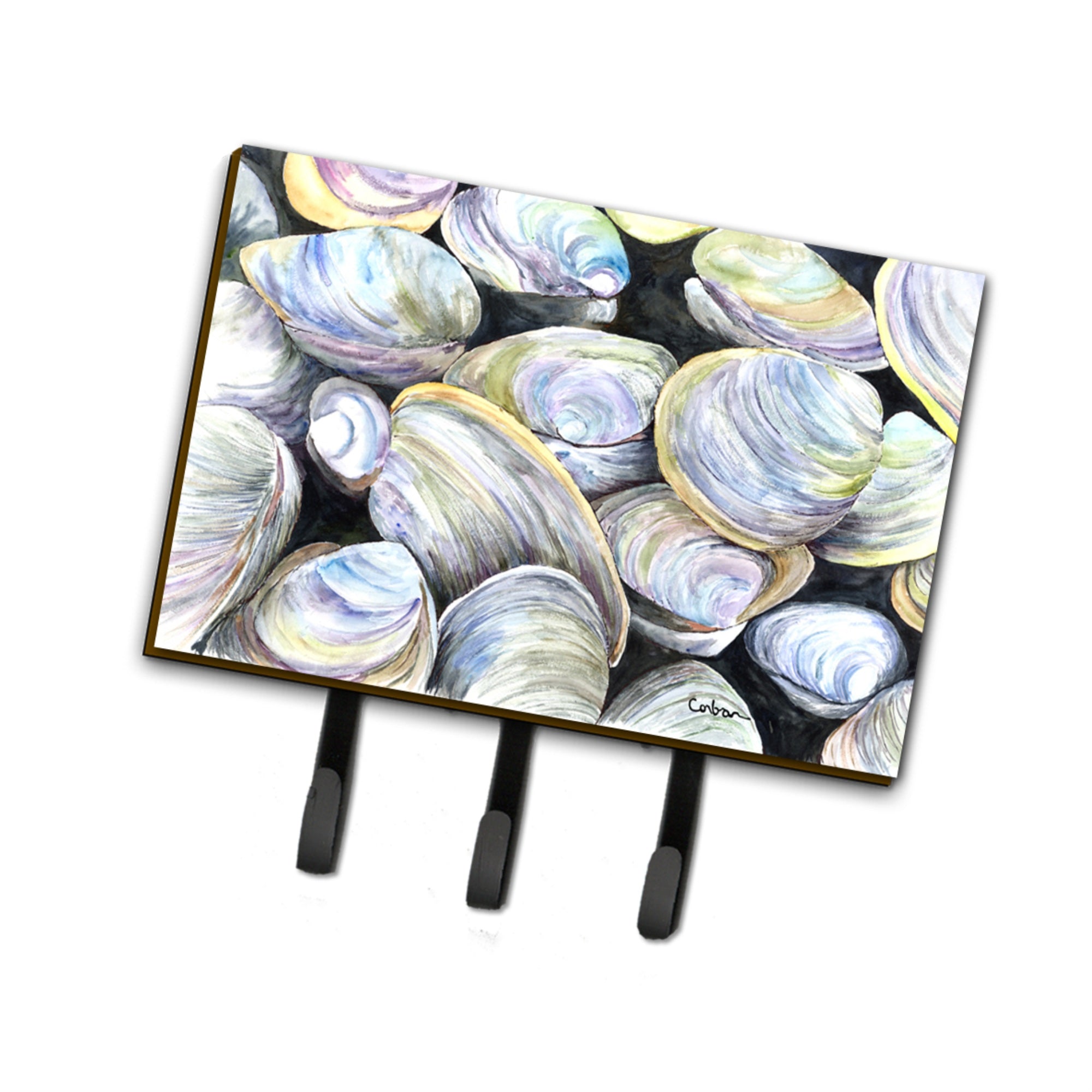 Caroline'S Treasures 8714Th68 Clam Quahog Leash Or Key Holder, Large, Multicolor