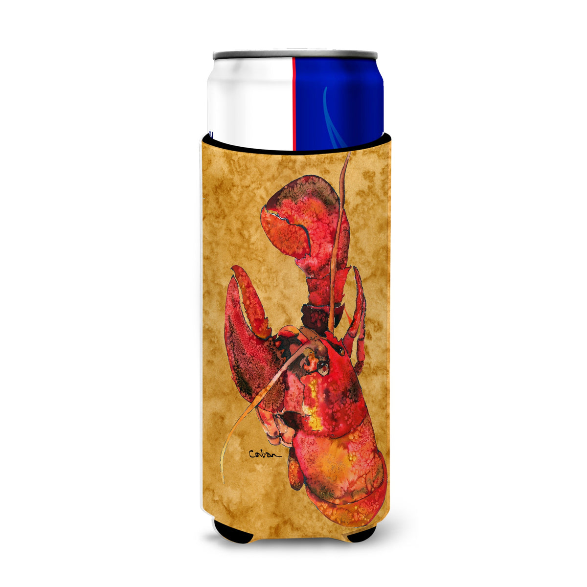 Lobster  Cooked Ultra Beverage Insulators For Slim Cans 8715Muk