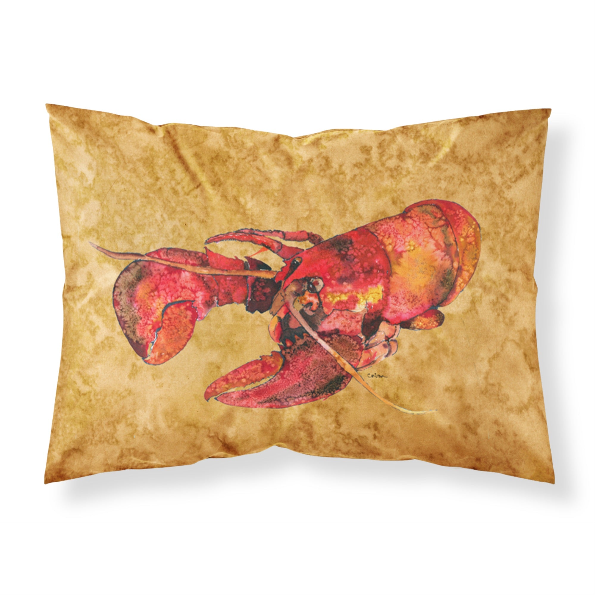 Caroline'S Treasures 8715Pillowcase Lobster Cooked Moisture Wicking Fabric Standard Pillowcase, Large, Multicolor