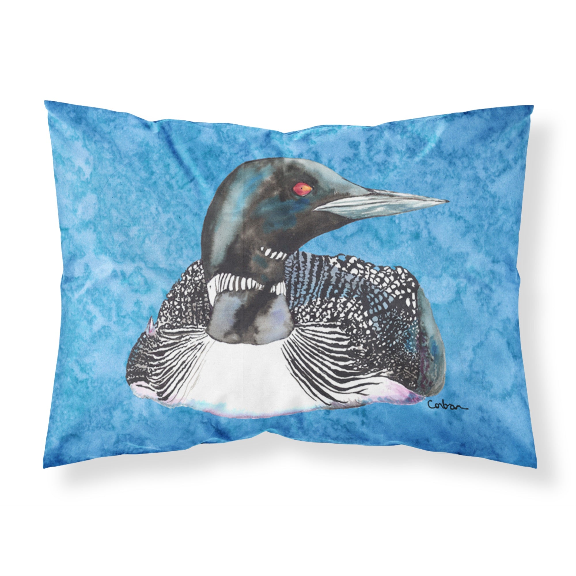 Caroline'S Treasures 8717Pillowcase Loon Moisture Wicking Fabric Standard Pillowcase, Large, Multicolor