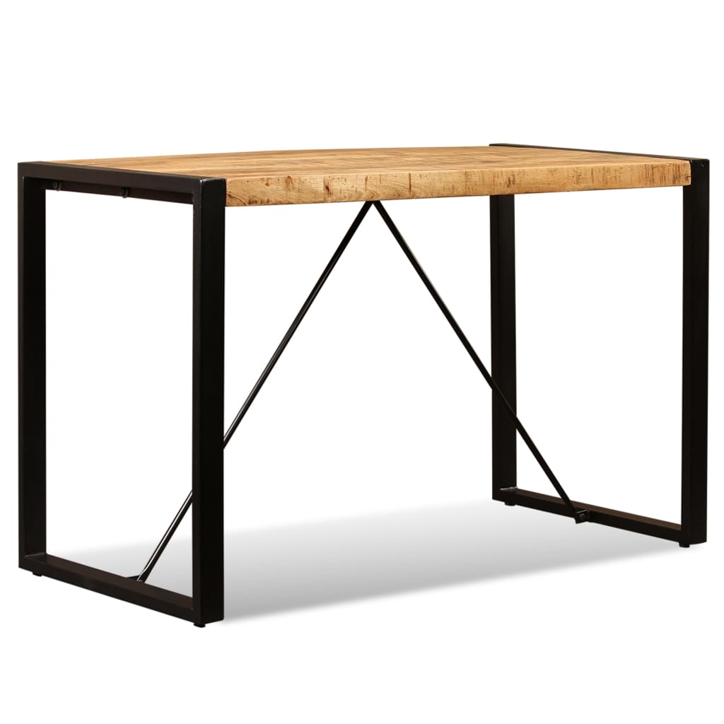 Vidaxl Dining Table Solid Rough Mango Wood 47.2