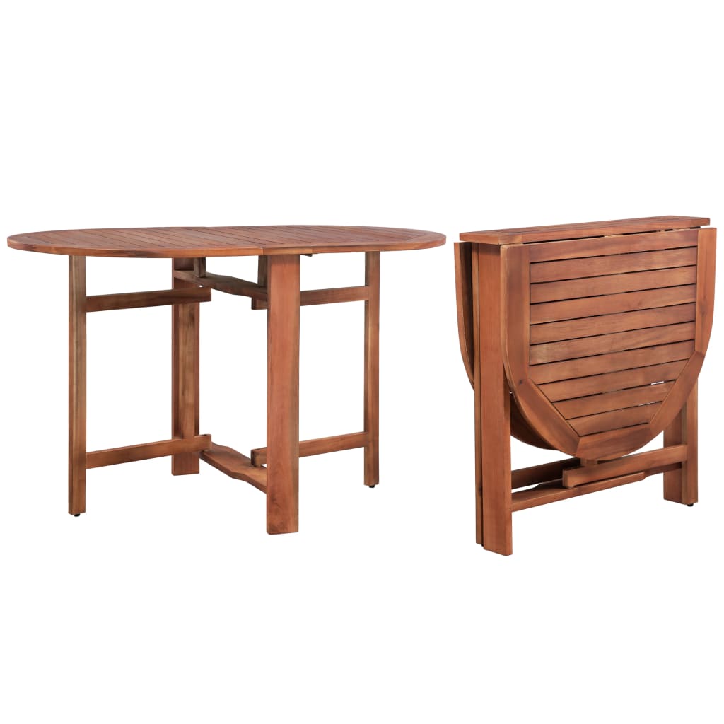 Vidaxl Patio Table 47.2X27.6X29.1 Solid Acacia Wood