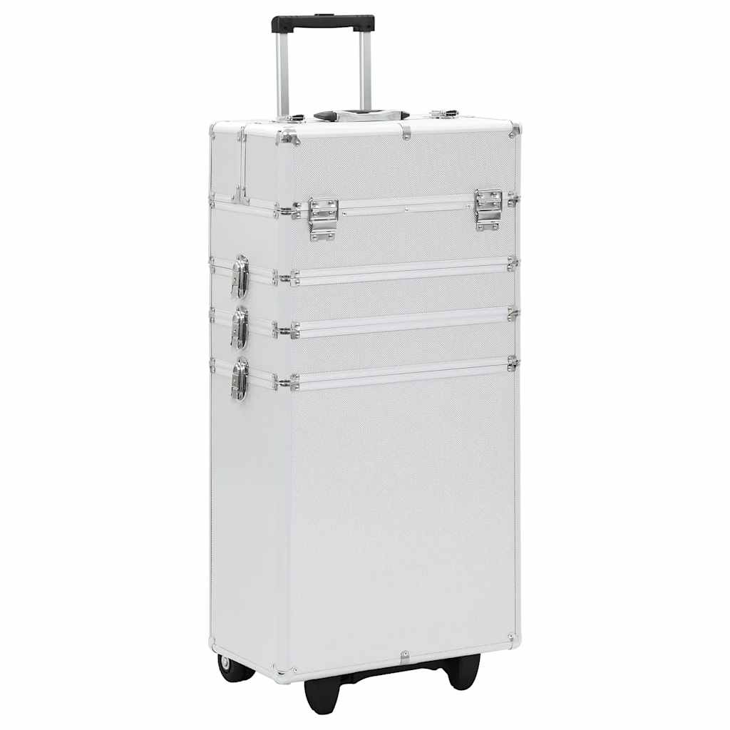Vidaxl Make-Up Trolley Aluminum Silver