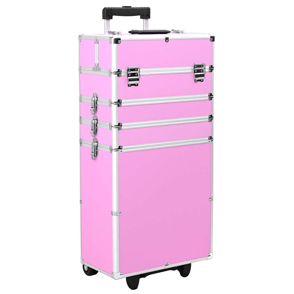 Vidaxl Make-Up Trolley Aluminum Pink