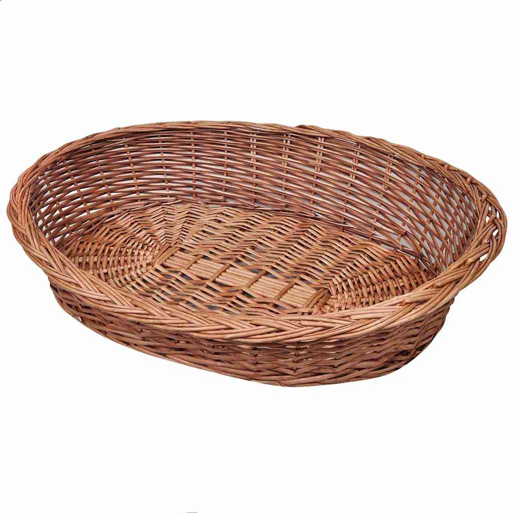 Vidaxl Willow Dog Basket/Pet Bed Natural 35.4