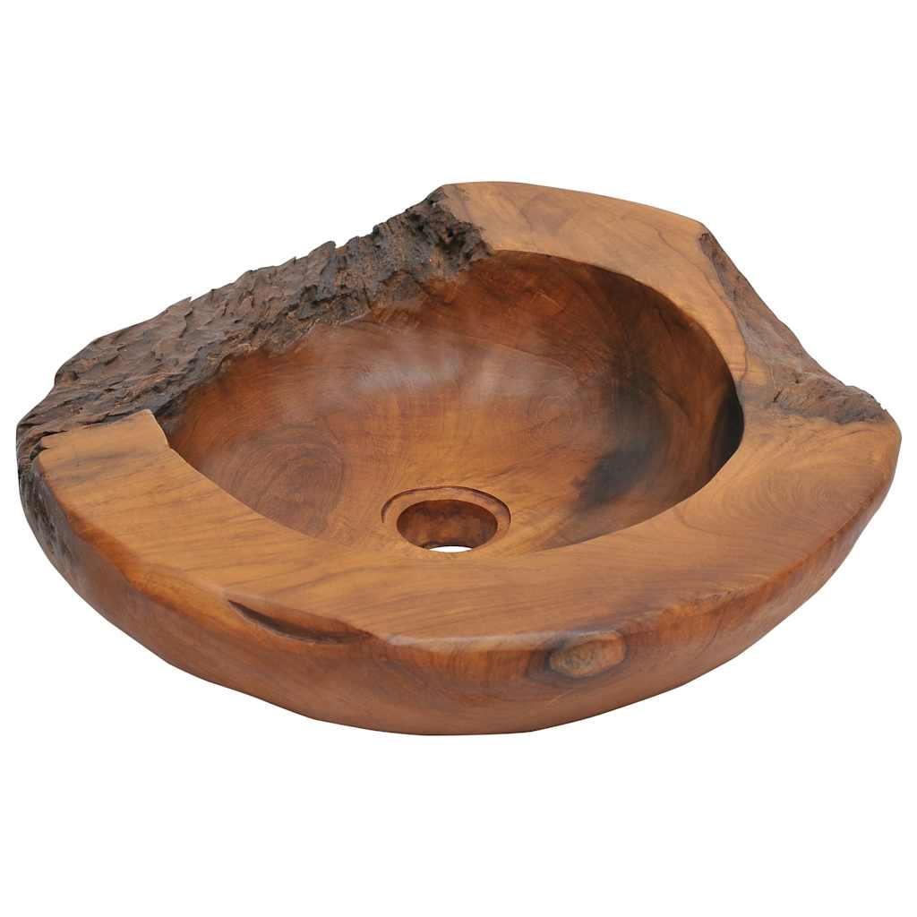Vidaxl Basin Solid Teak 17.7