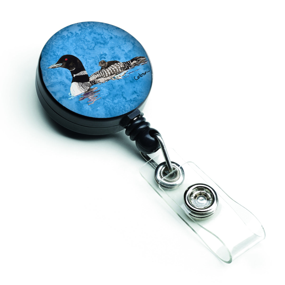 Caroline'S Treasures Momma And Baby Loon Retractable Badge Reel, Multicolor (8718Br)