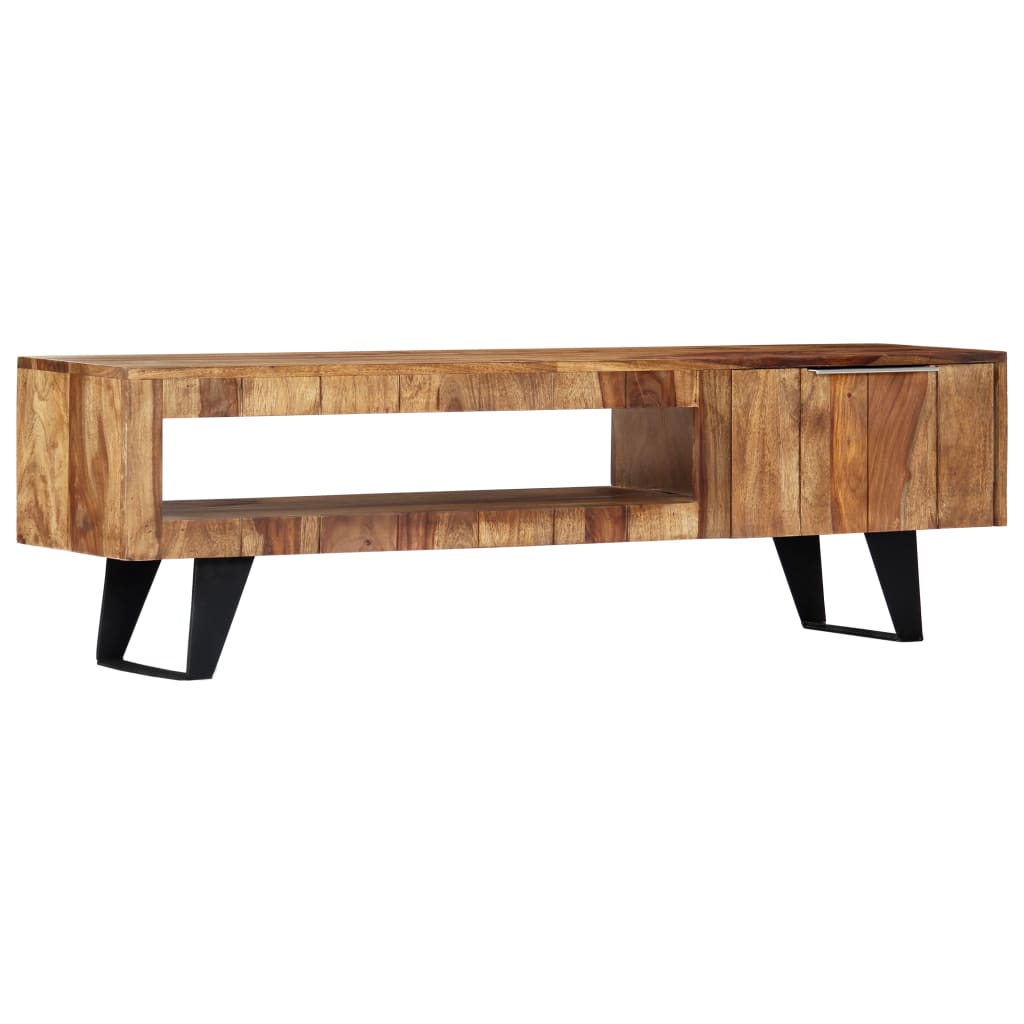 Vidaxl Tv Cabinet 55.1X11.8X15.7 Solid Sheesham Wood