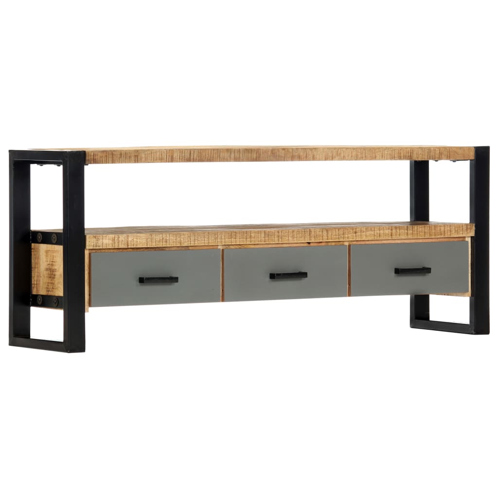 Vidaxl Tv Cabinet 51.2X11.8X19.7 Solid Mango Wood