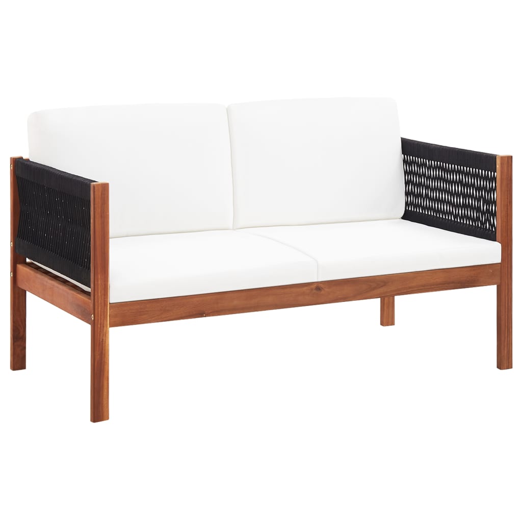 Vidaxl Patio Sofa 2-Seater Solid Acacia Wood