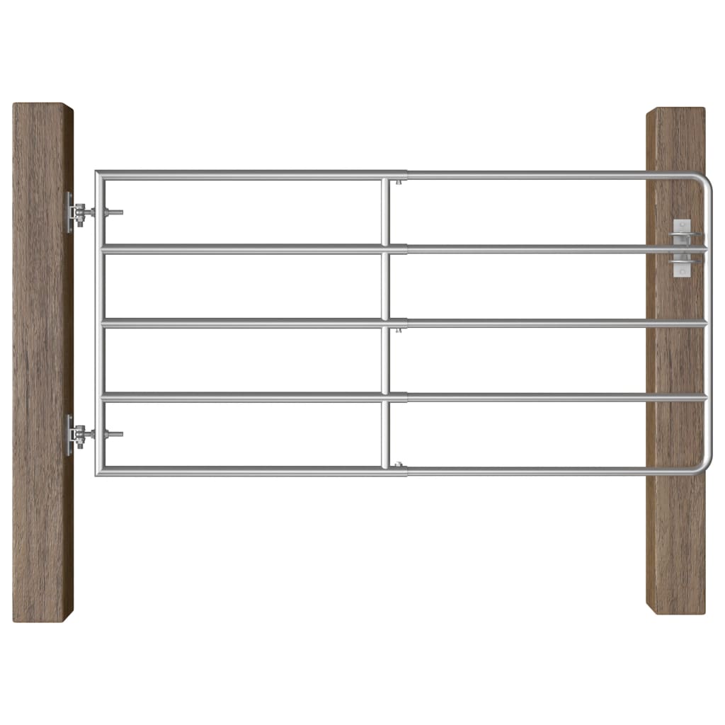 Vidaxl 5 Bar Field Gate Steel