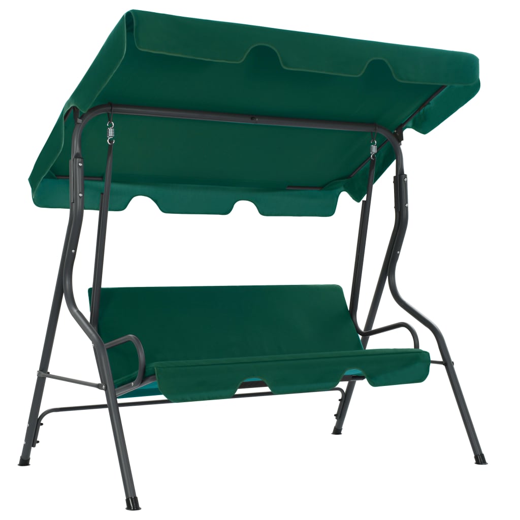Vidaxl Garden Swing Bench Green 66.9X43.3X60.2 Fabric