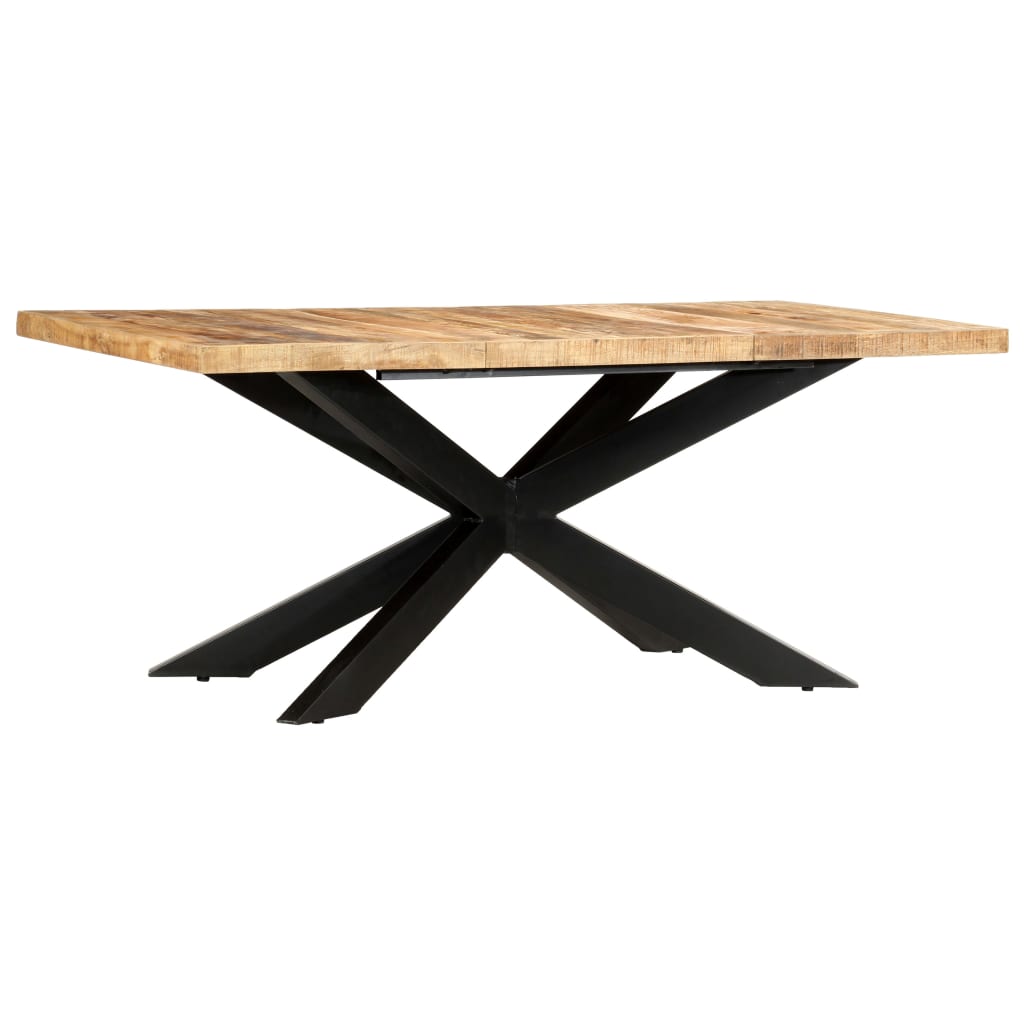 Vidaxl Dining Table 70.9X35.4X29.9 Solid Rough Mango Wood