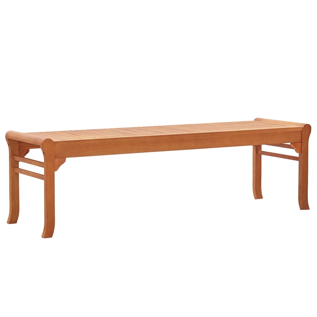 Vidaxl 3-Seater Patio Bench 59.1 Solid Wood Eucalyptus