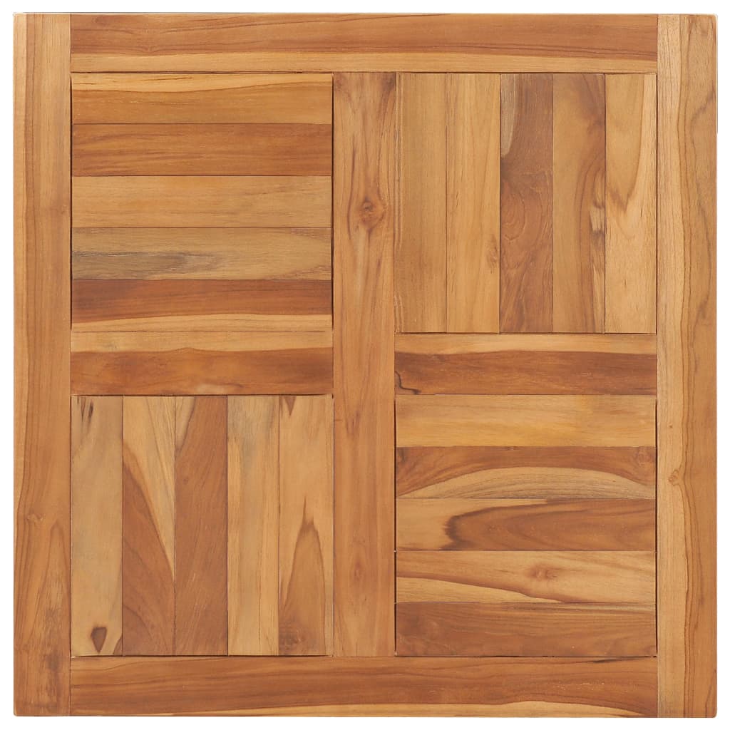 Vidaxl Table Top Solid Teak Wood 27.6X27.6X1