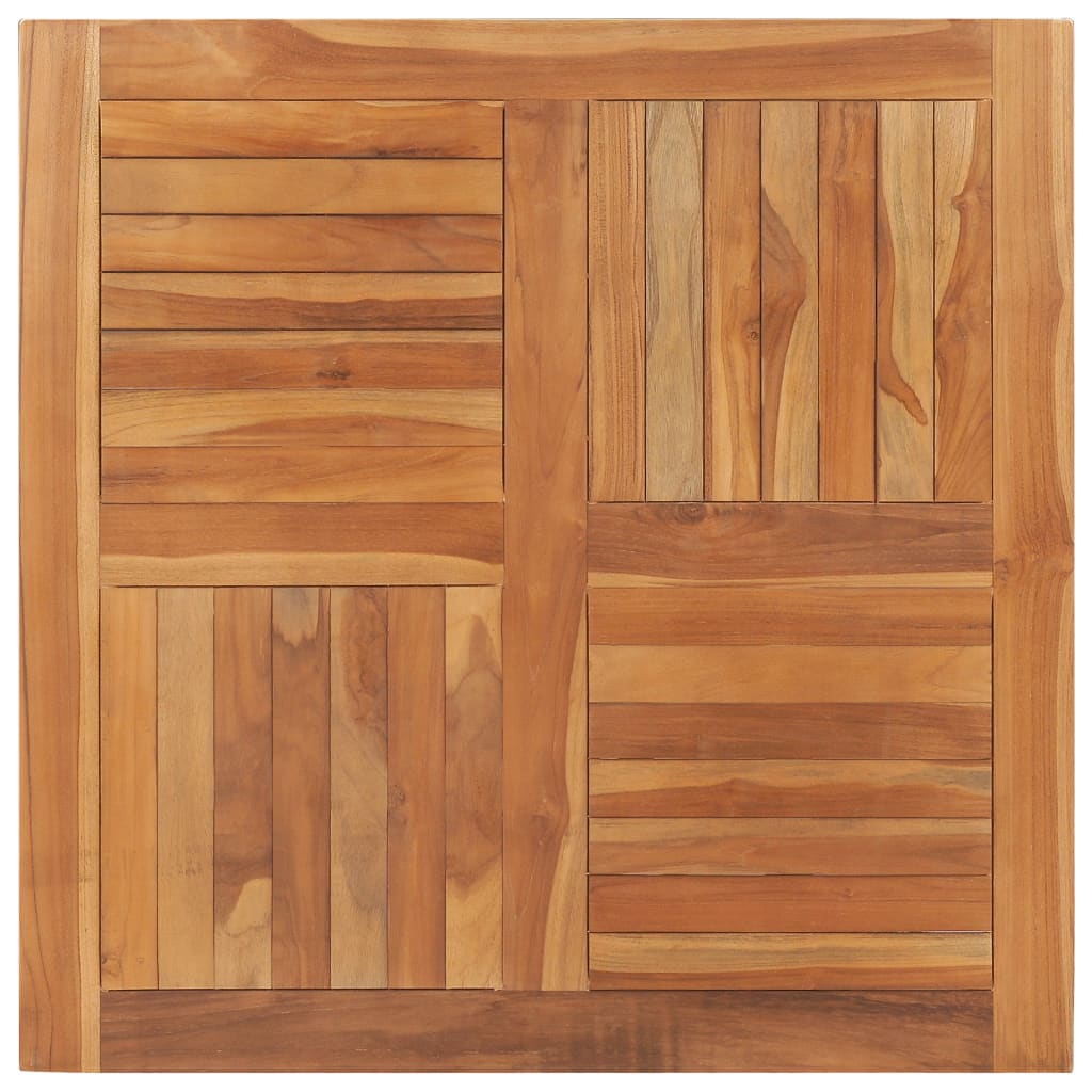 Vidaxl Table Top Solid Teak Wood Square 35.4X35.4X1