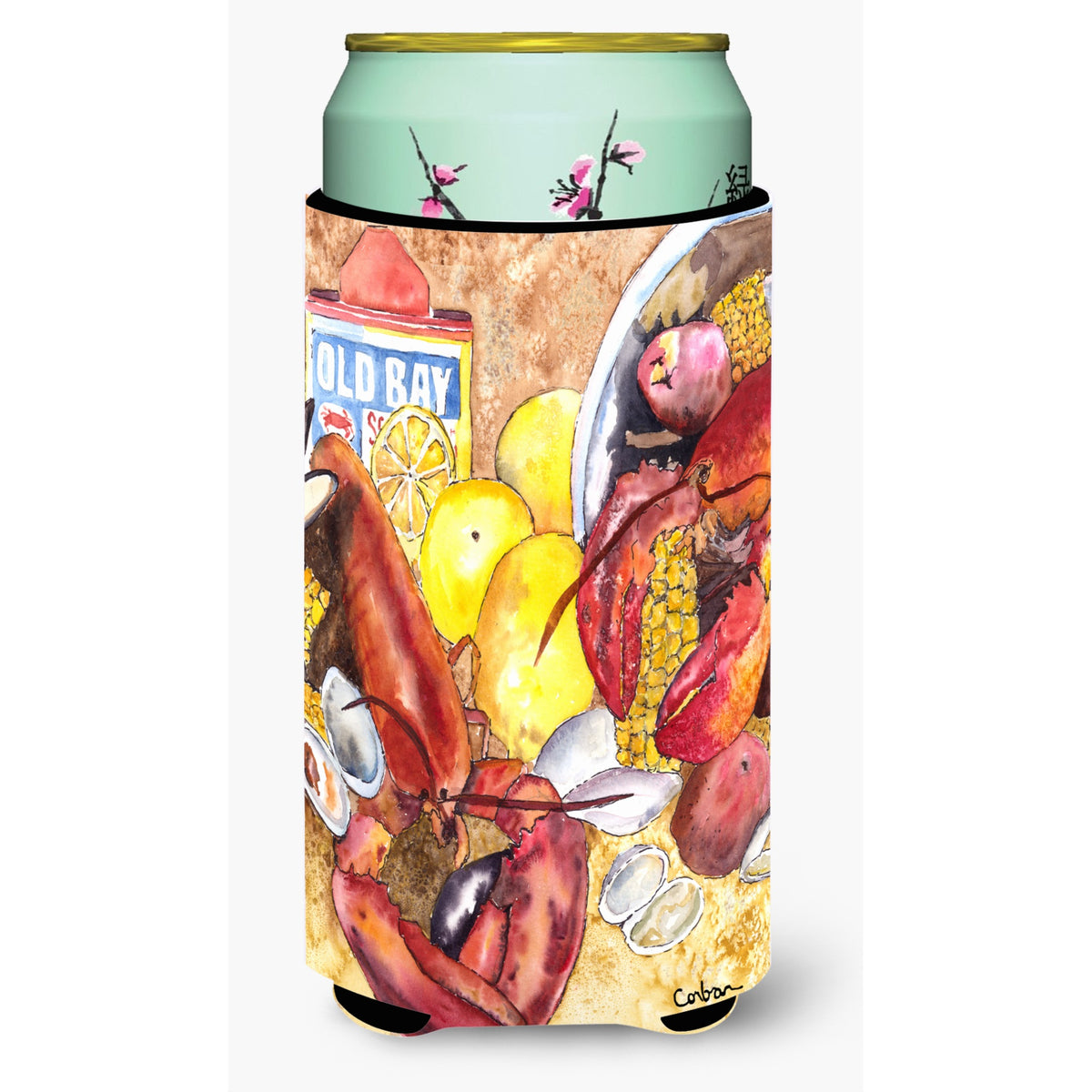 Lobster  Lobster Bake With Old Bay Seasonings  Tall Boy Beverage Insulator Beverage Insulator Hugger