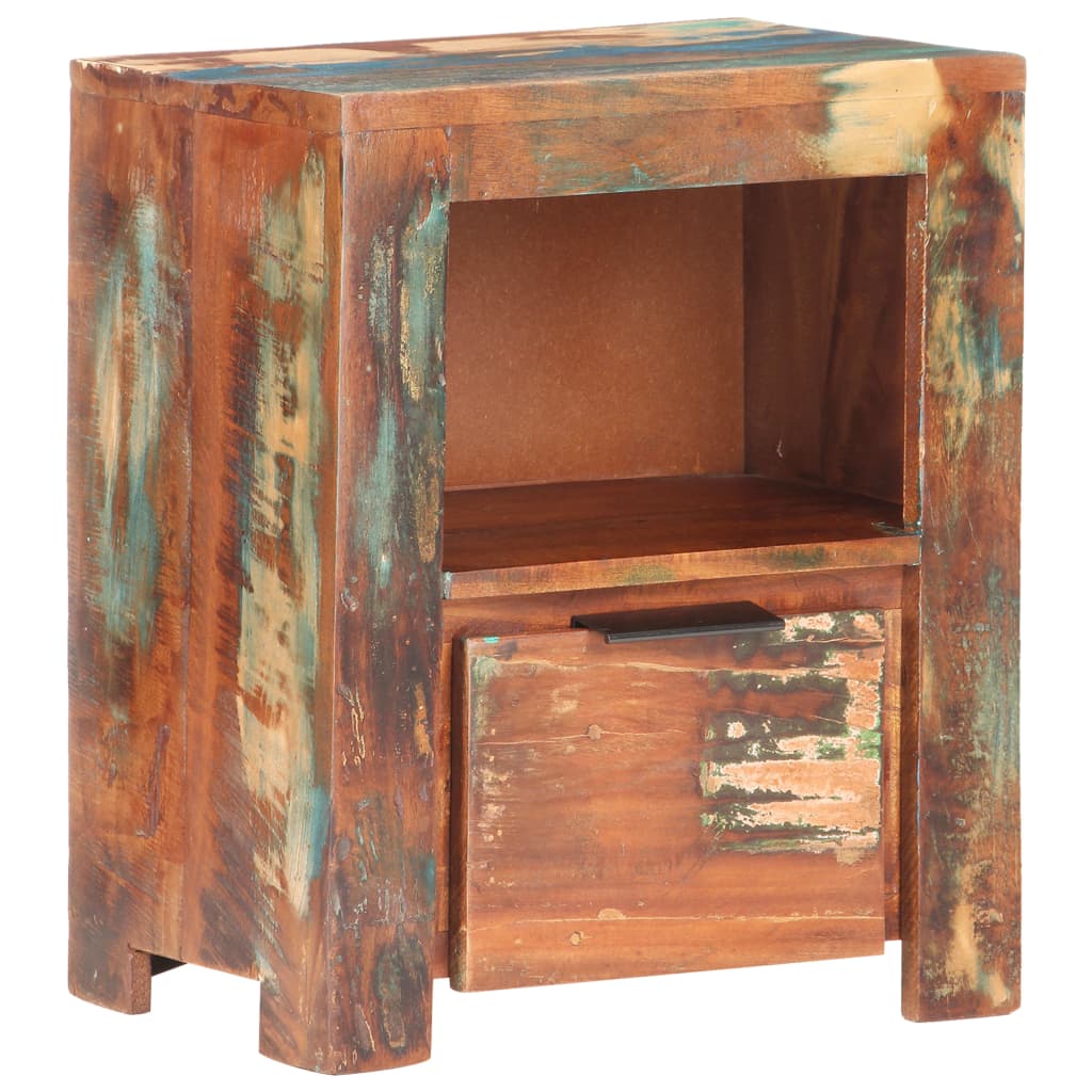 Vidaxl Bedside Cabinet 15.7X11.8X19.7 Solid Reclaimed Wood