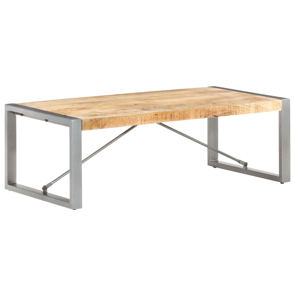 Vidaxl Coffee Table 47.2X23.6X15.7 Rough Mango Wood