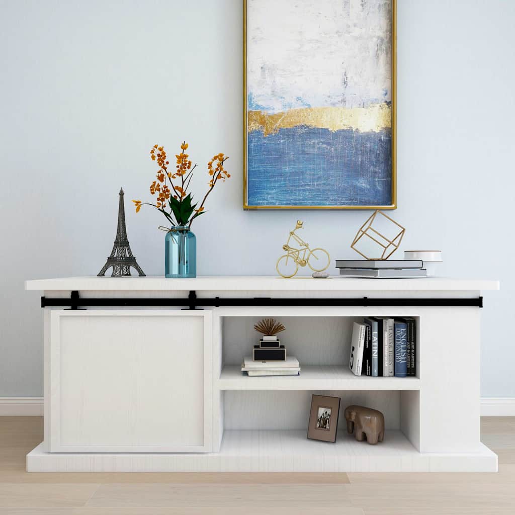 Vidaxl Mini Sliding Barn Door Kit Carbon Steel 78.7