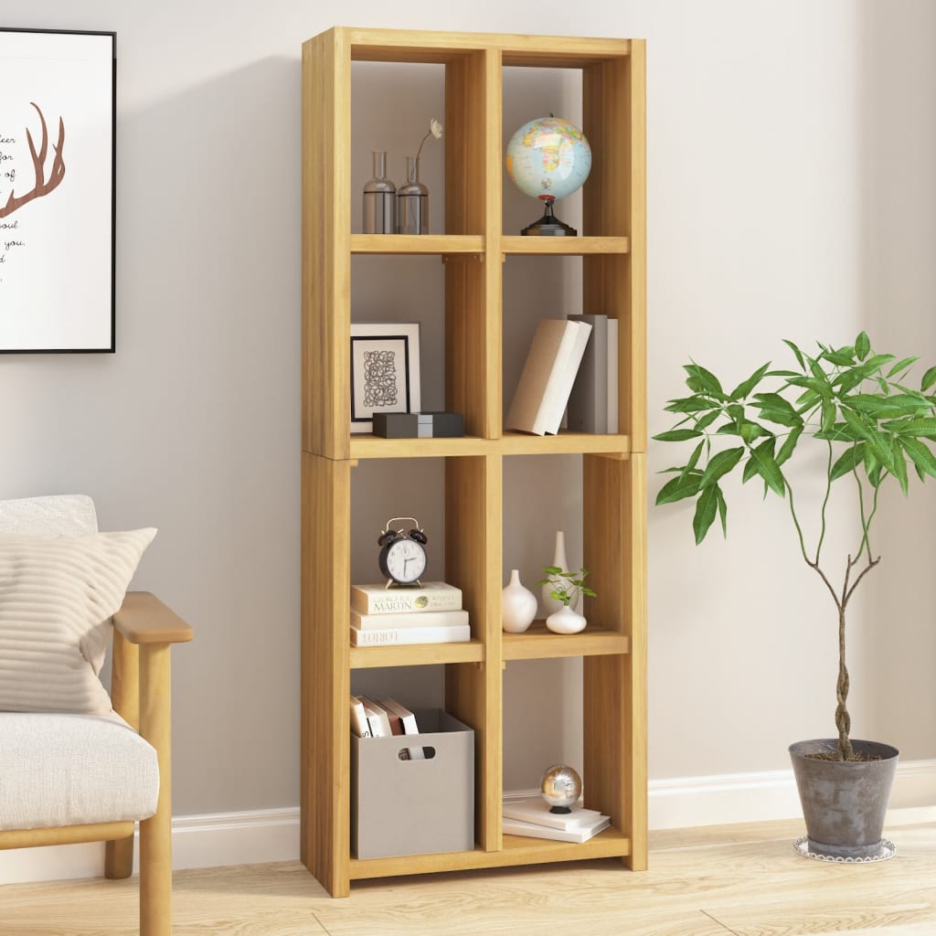 Vidaxl Book Cabinet 27.6X11.8X70.9 Solid Wood Teak