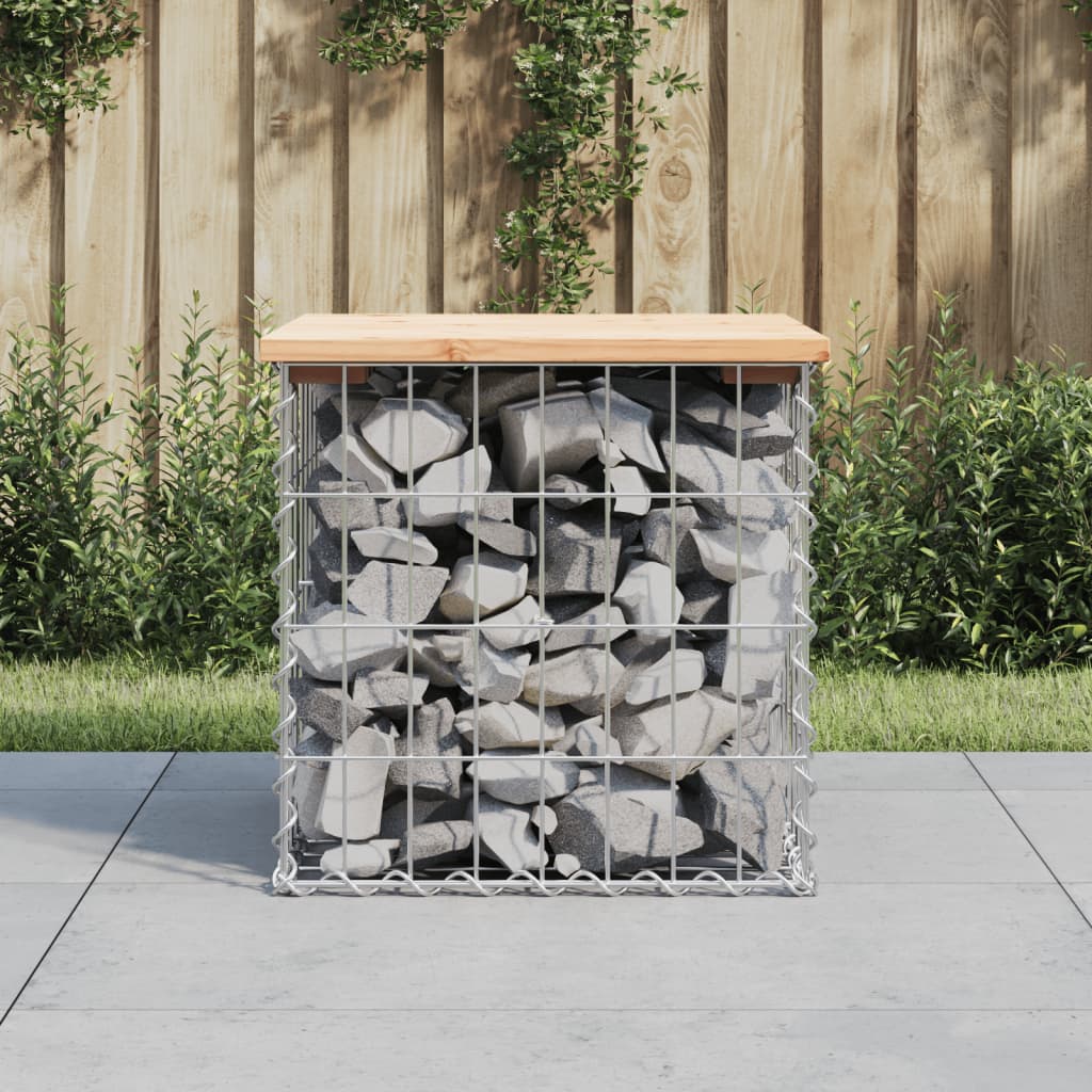 Vidaxl Patio Bench Gabion Design 16.9X17.3X16.5 Solid Wood Pine