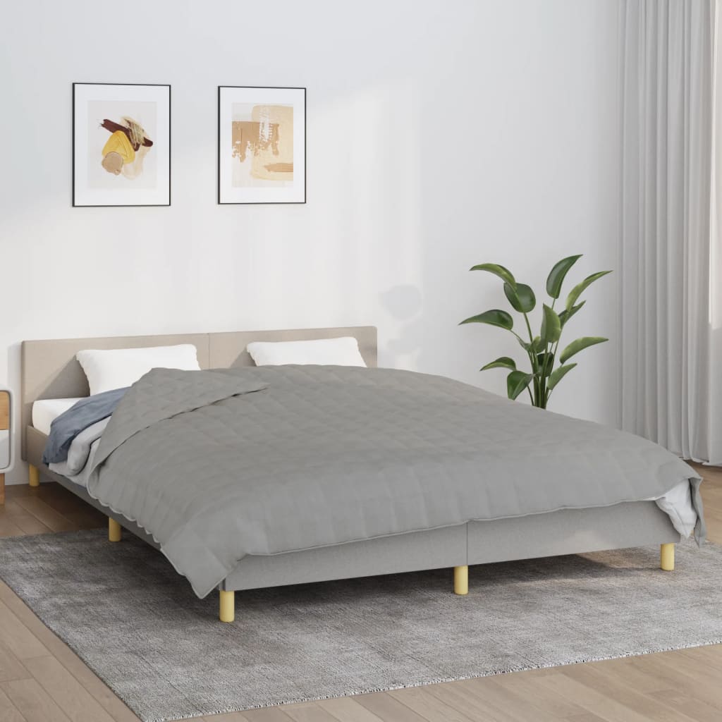 Vidaxl Weighted Blanket Gray 78.7X78.7 28.7 Lb Fabric