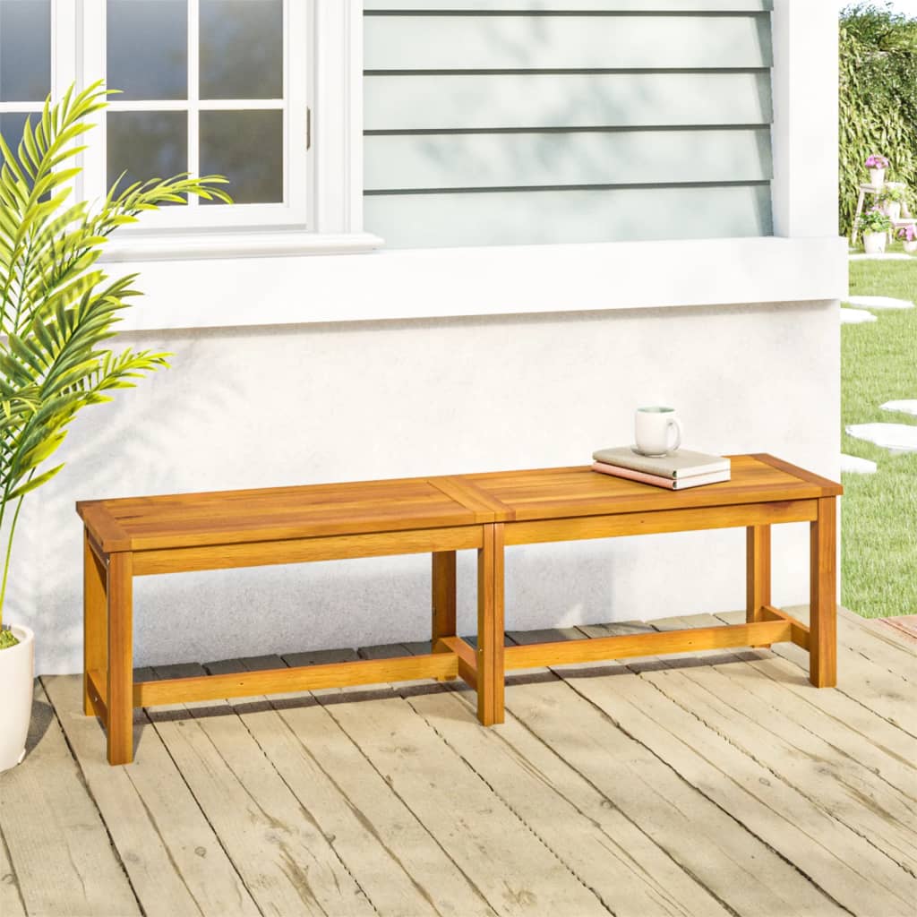 Vidaxl Patio Bench 59.1X13.8X17.7 Solid Wood Acacia