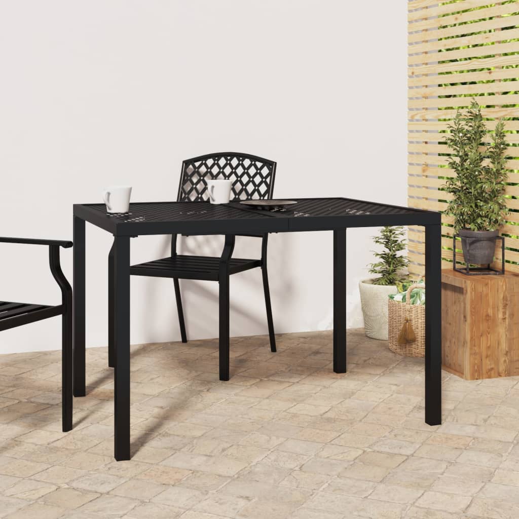 Vidaxl Patio Table Anthracite 43.3X31.5X28.3 Steel