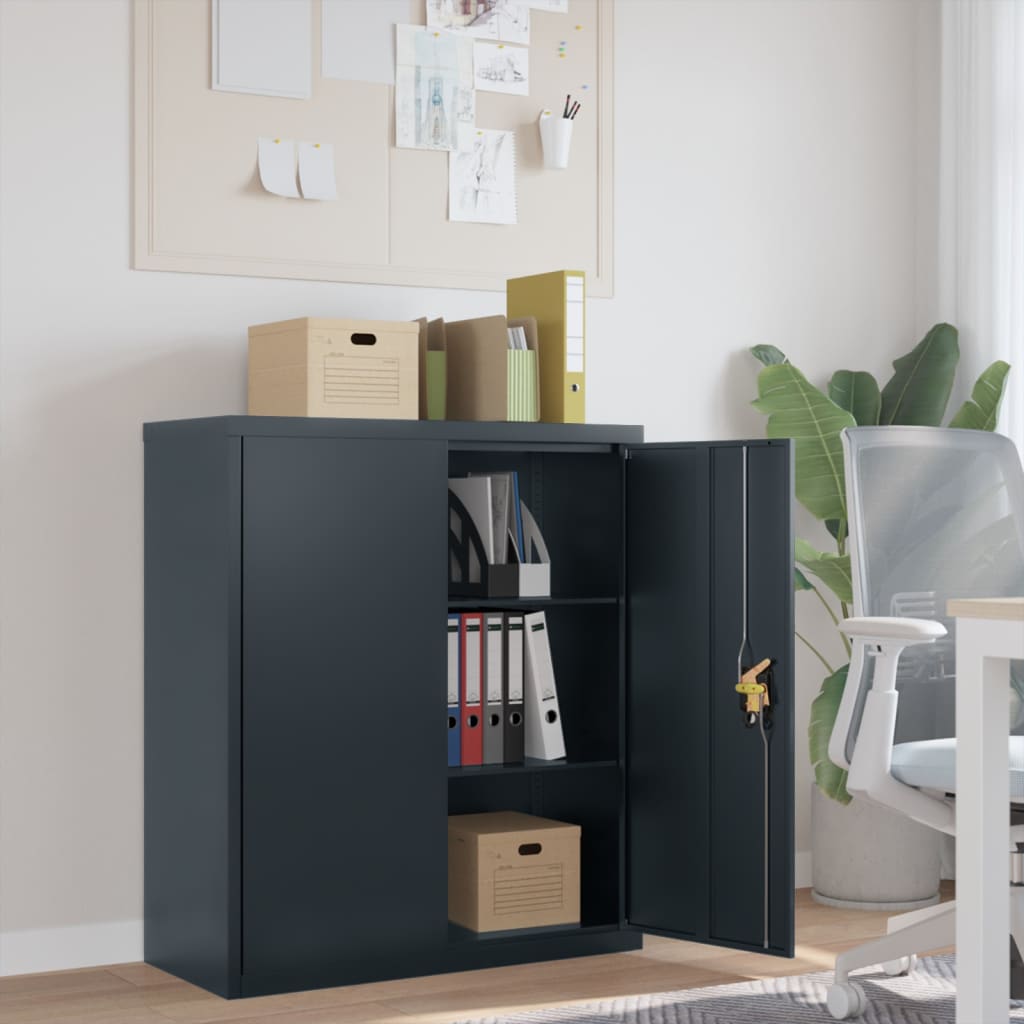 Vidaxl File Cabinet Anthracite 35.4X15.7X41.3 Steel